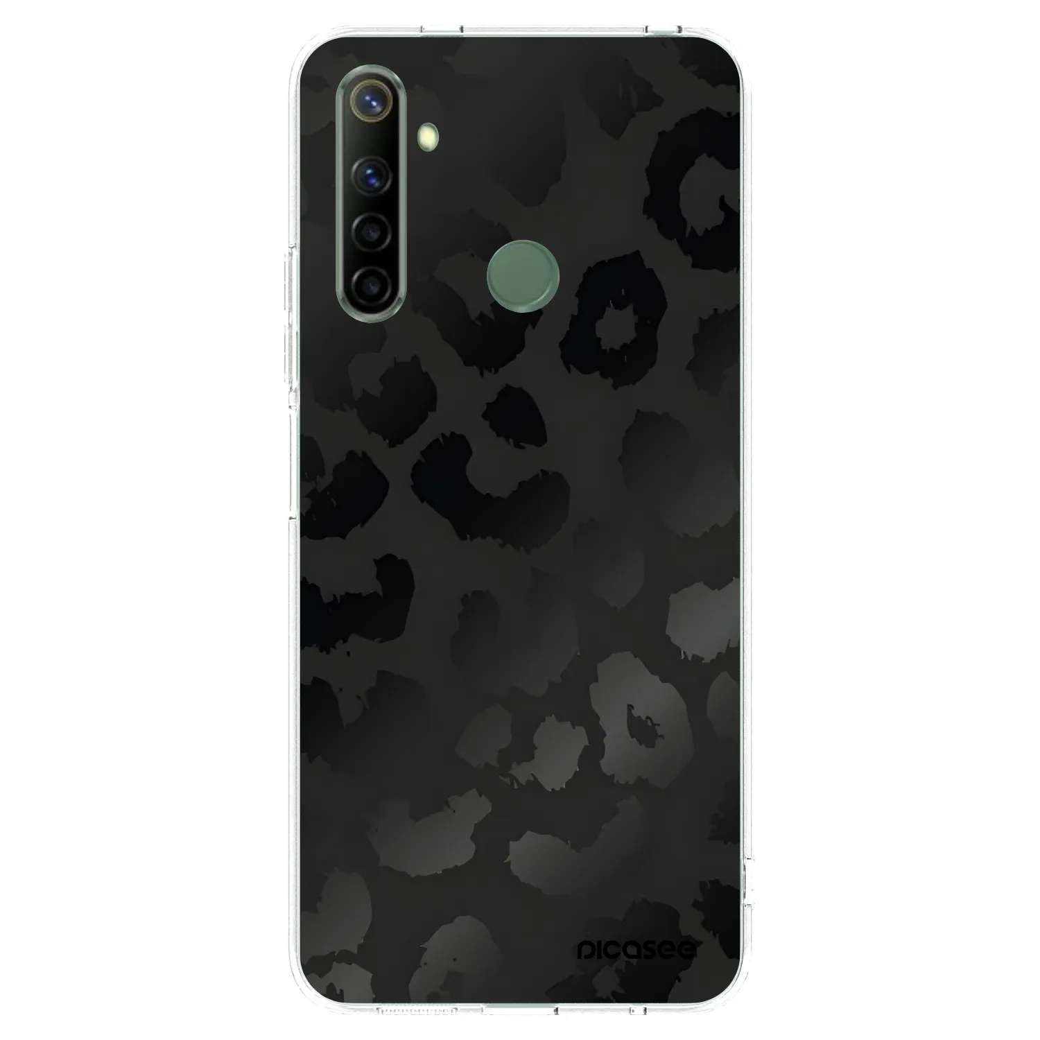 Picasee silikonowe przeźroczyste etui na Realme 6i - Midnight Leopard