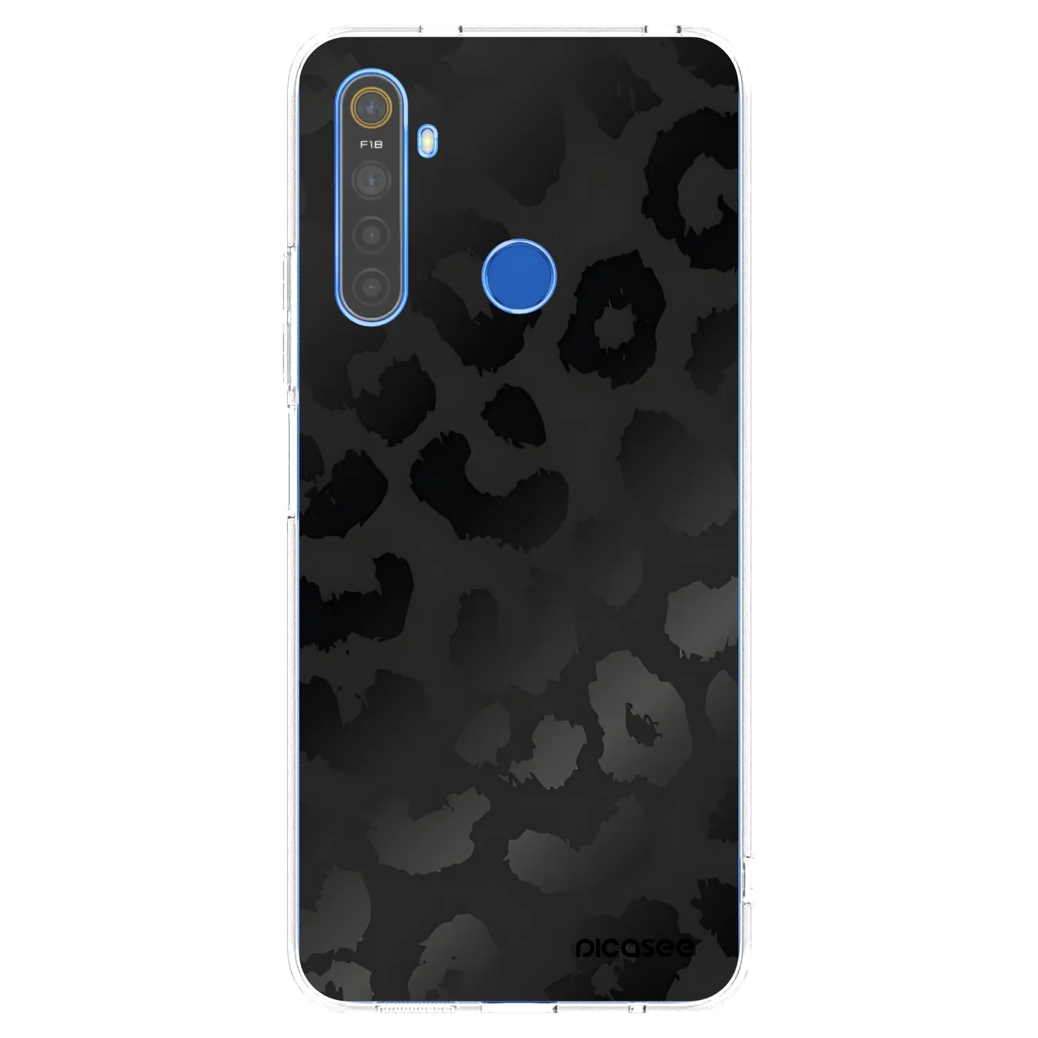 Picasee silikonowe przeźroczyste etui na Realme 5 - Midnight Leopard