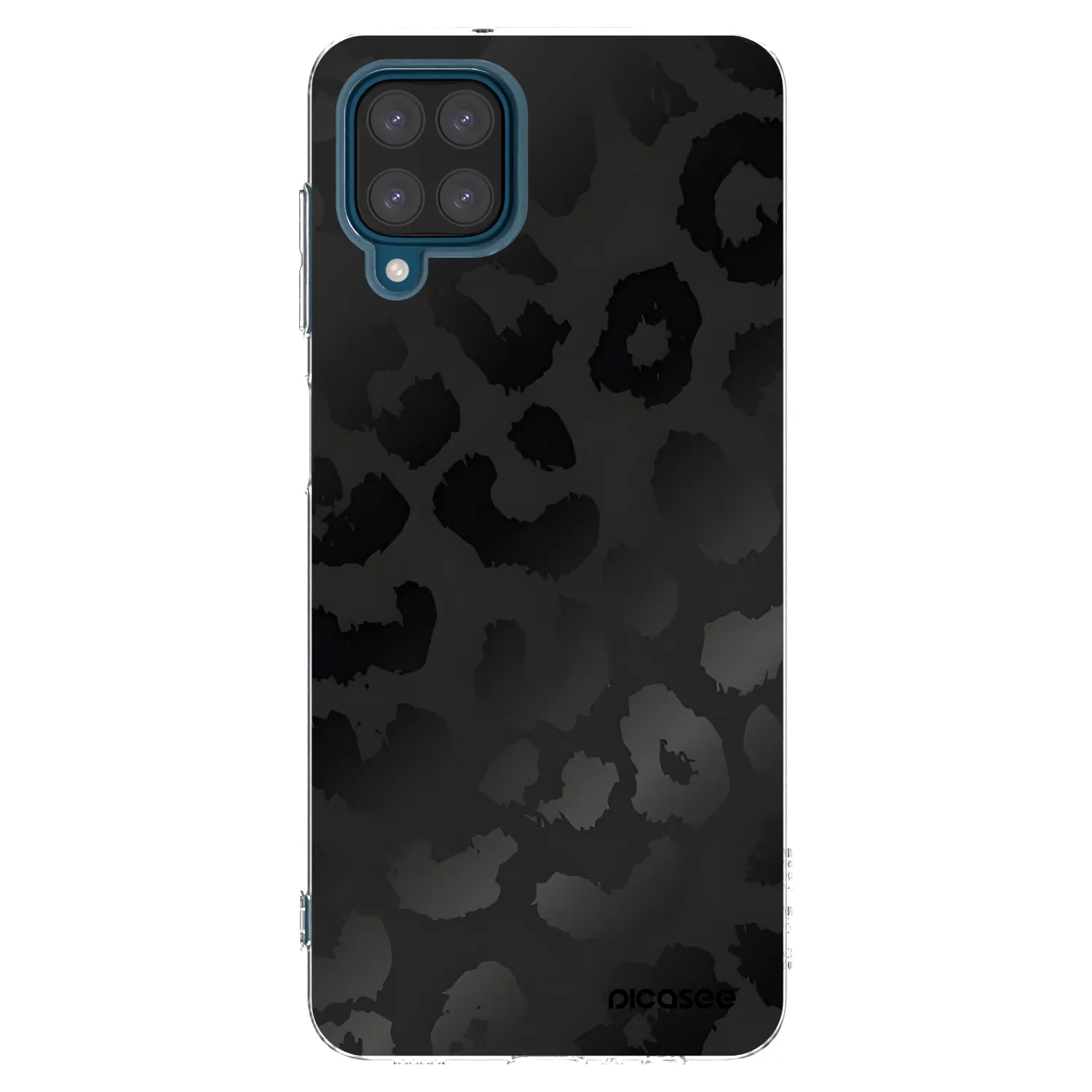Picasee silikonowe przeźroczyste etui na Samsung Galaxy A12 A125F - Midnight Leopard