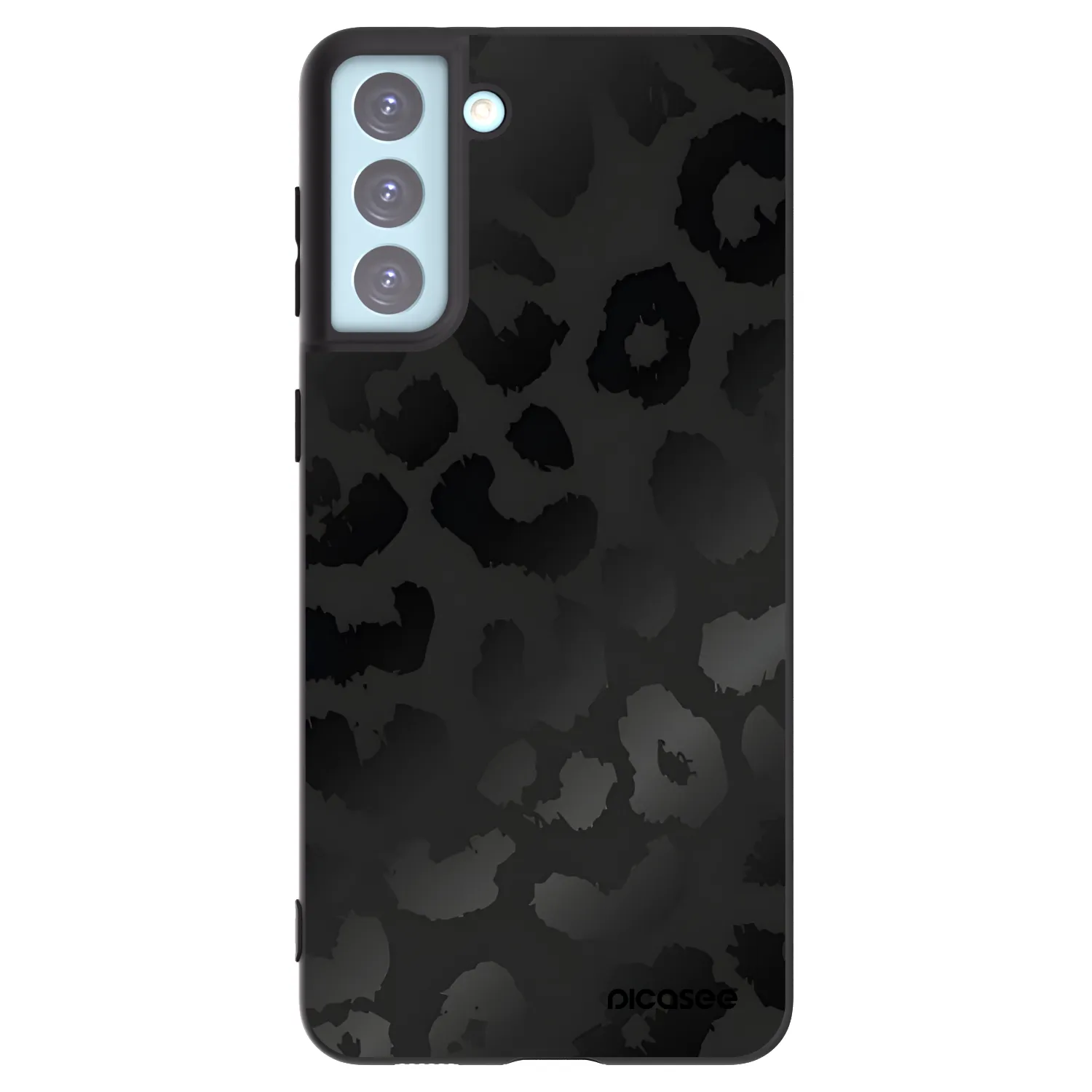 Picasee silikonowe czarne etui na Samsung Galaxy S21+ 5G G996F - Midnight Leopard