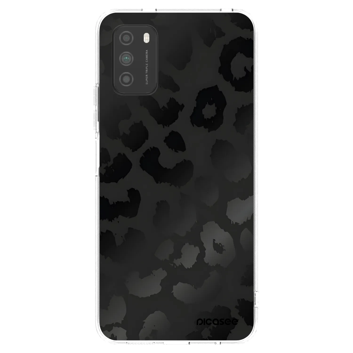 Picasee silikonowe przeźroczyste etui na Xiaomi Poco M3 - Midnight Leopard