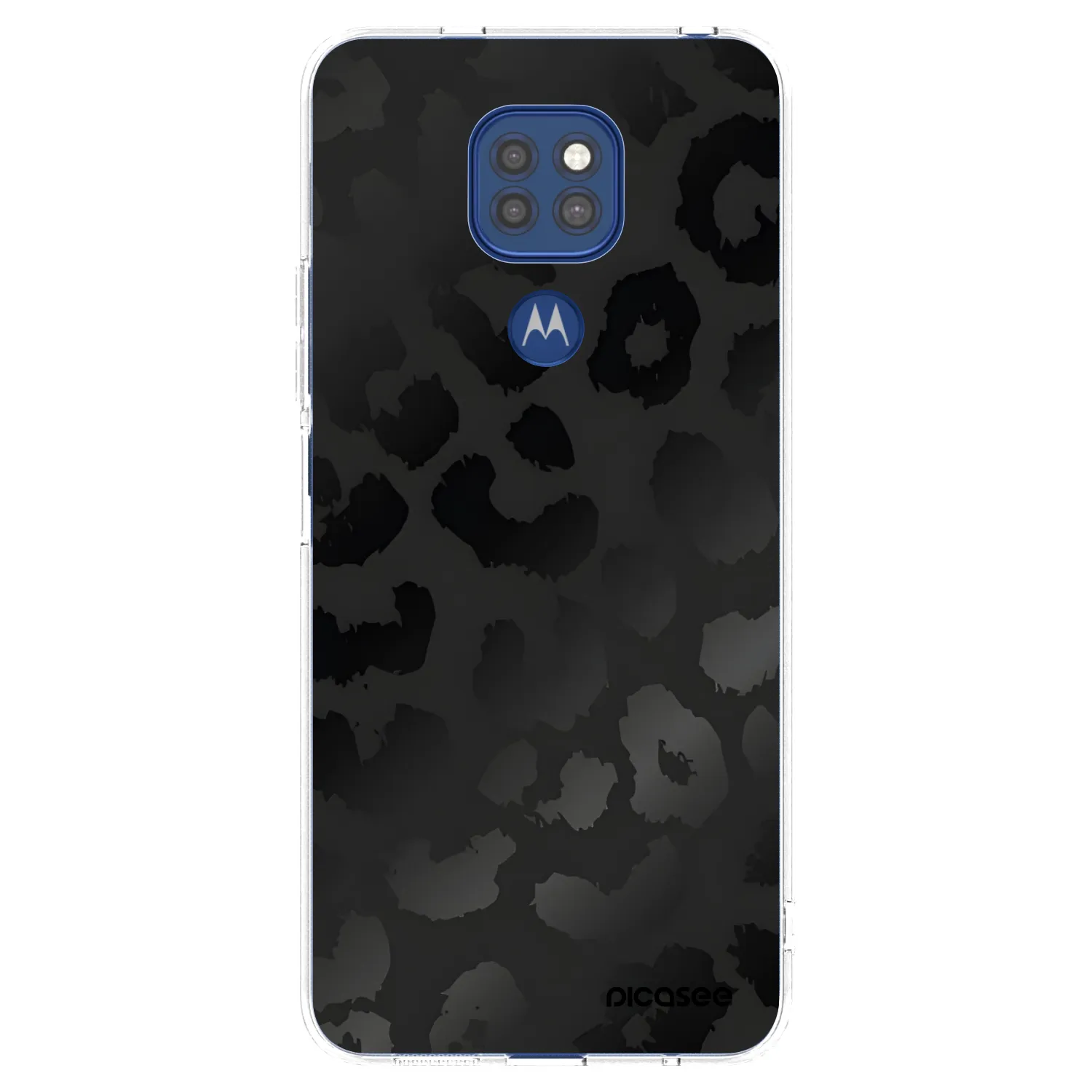 Picasee silikonowe przeźroczyste etui na Motorola Moto G9 Play - Midnight Leopard