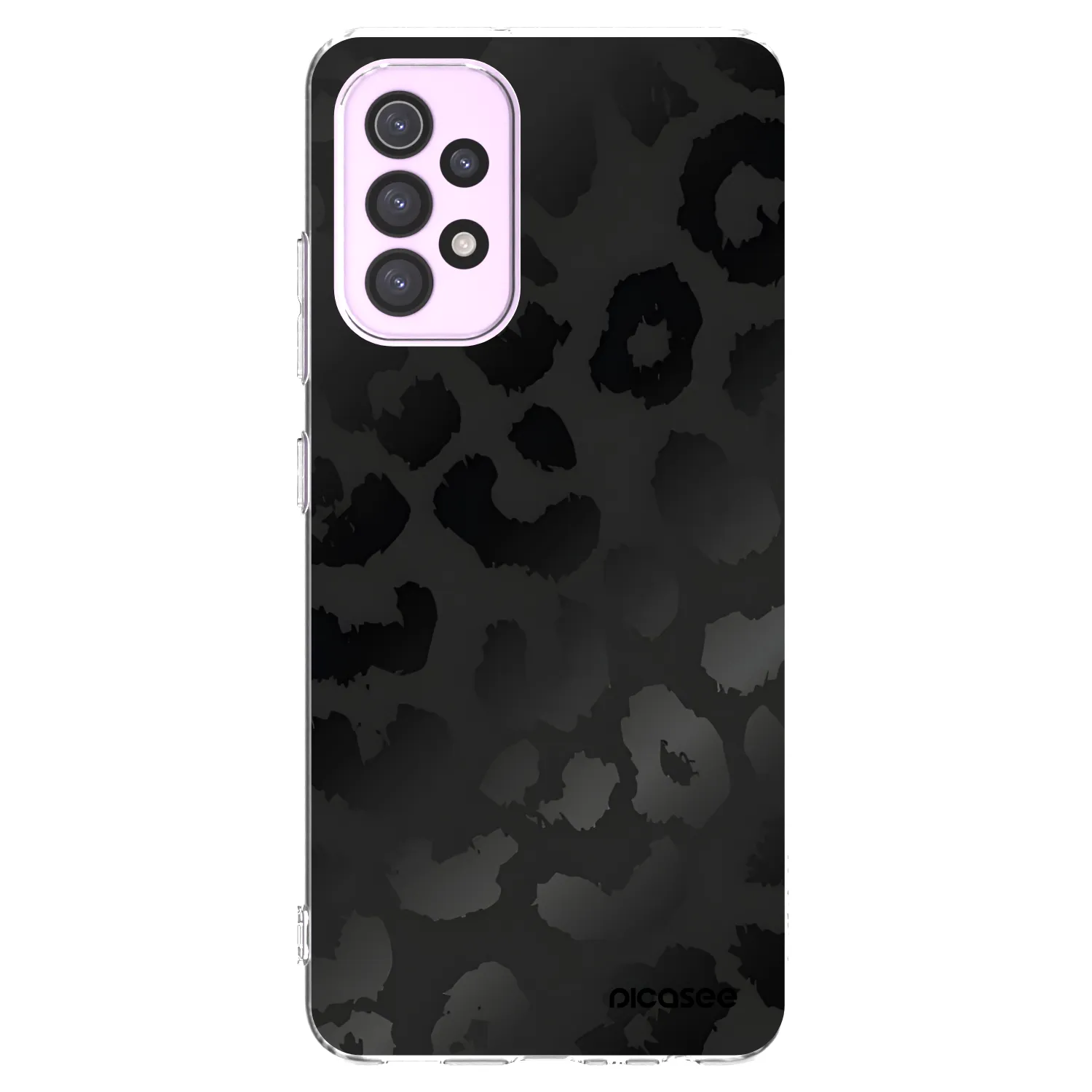 Picasee silikonowe przeźroczyste etui na Samsung Galaxy A32 5G A326B - Midnight Leopard