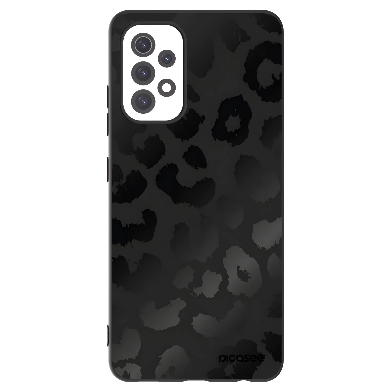 Picasee silikonowe czarne etui na Samsung Galaxy A32 5G A326B - Midnight Leopard