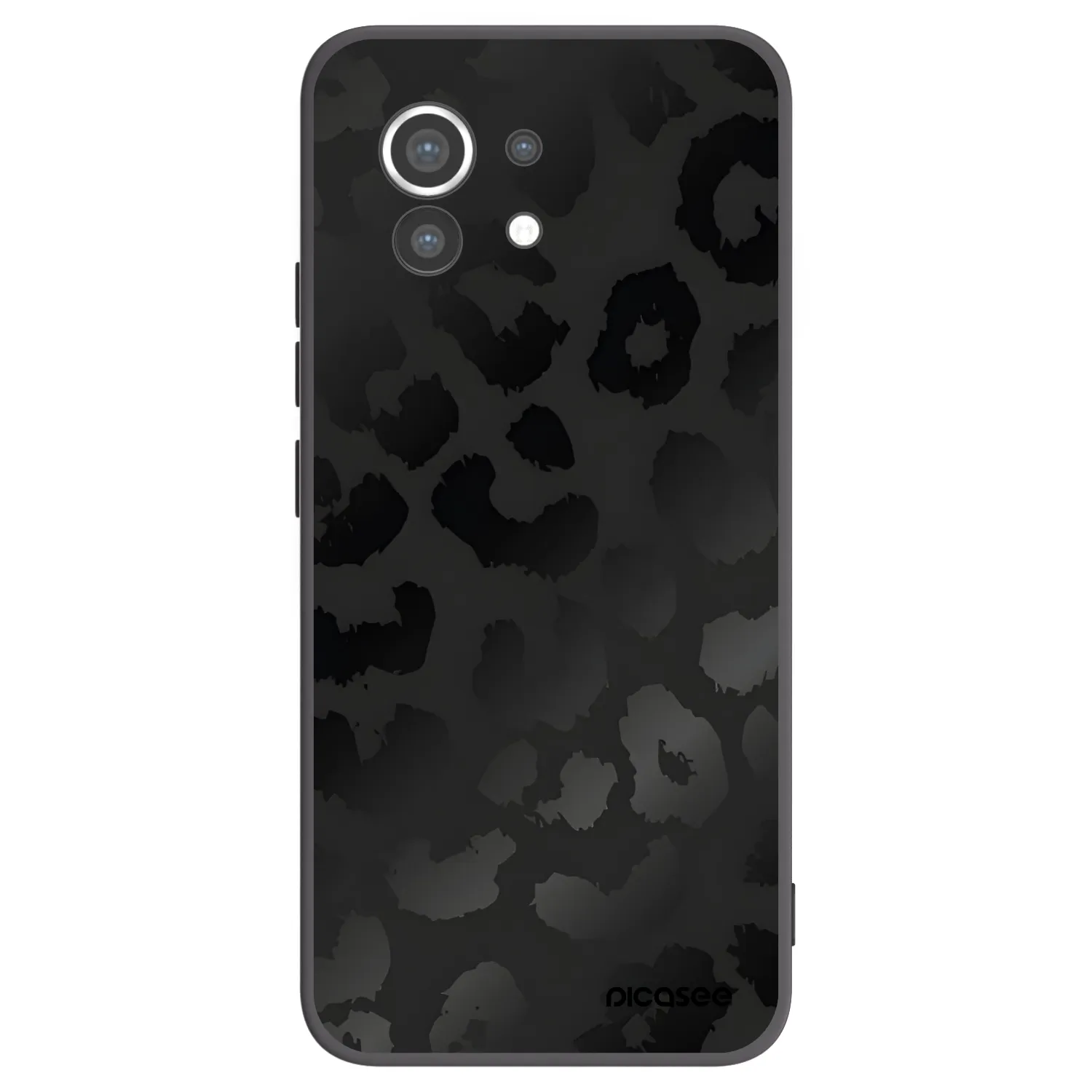 Picasee silikonowe czarne etui na Xiaomi Mi 11 - Midnight Leopard