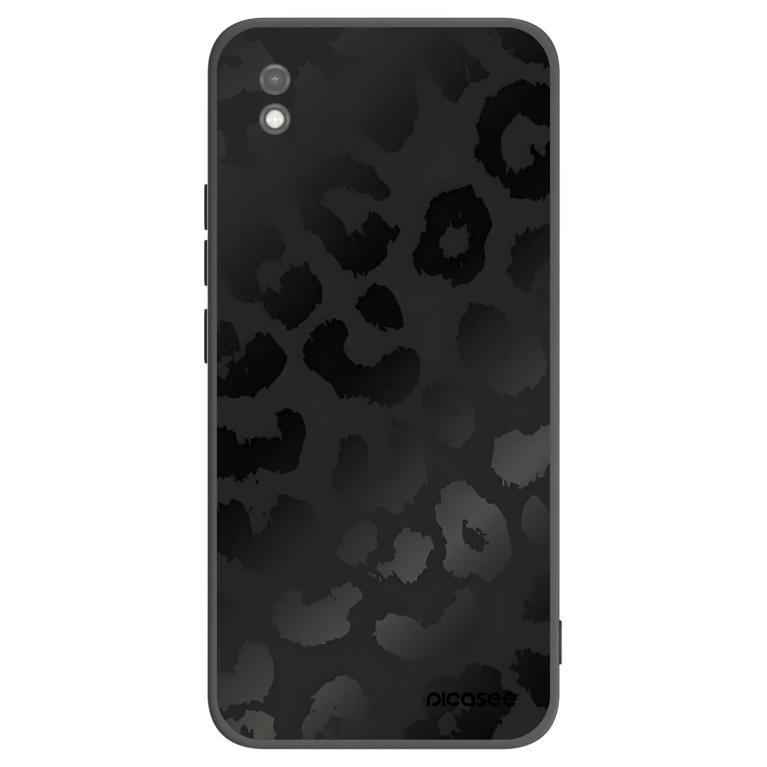 Picasee silikonowe czarne etui na Xiaomi Redmi 9AT - Midnight Leopard