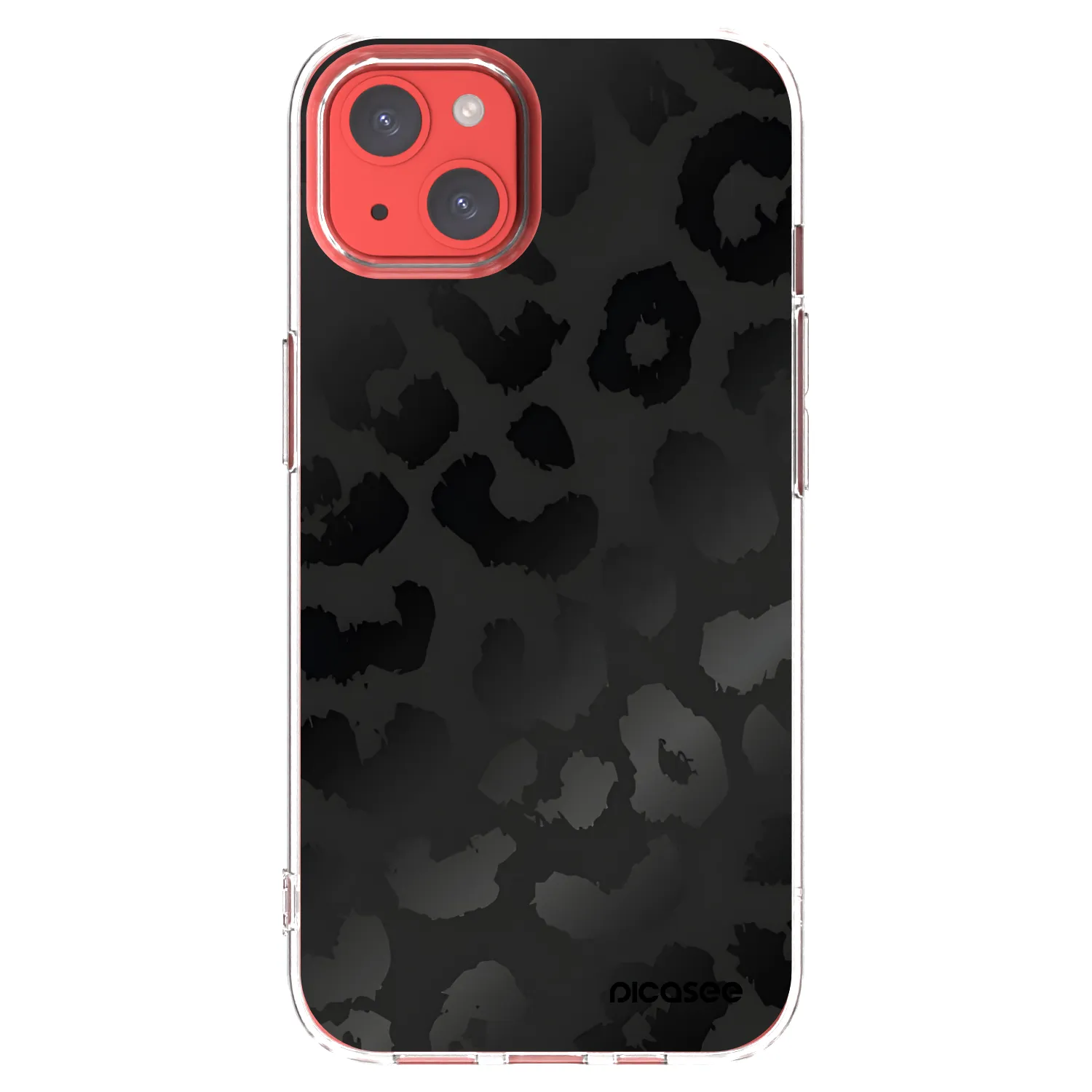 Picasee silikonowe przeźroczyste etui na Apple iPhone 13 - Midnight Leopard