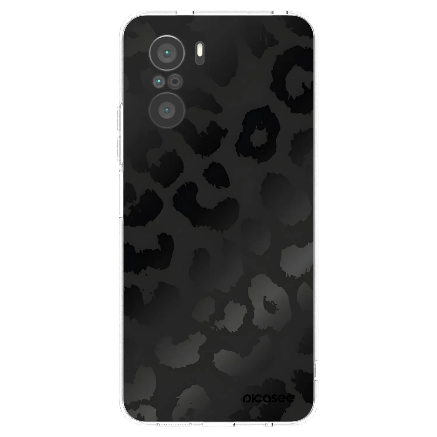 Picasee silikonowe przeźroczyste etui na Xiaomi Poco F3 - Midnight Leopard