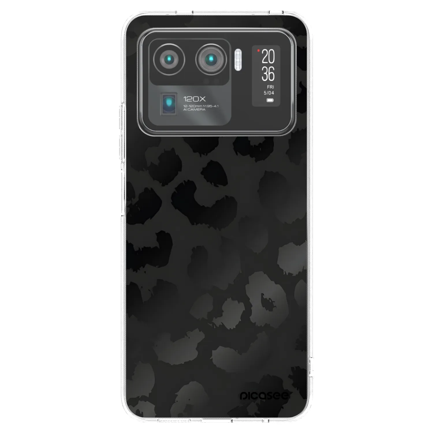 Picasee silikonowe przeźroczyste etui na Xiaomi Mi 11 Ultra - Midnight Leopard
