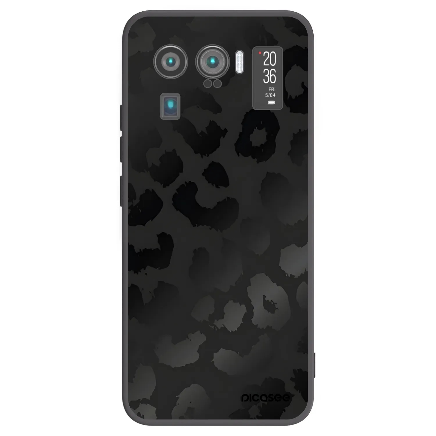 Picasee silikonowe czarne etui na Xiaomi Mi 11 Ultra - Midnight Leopard