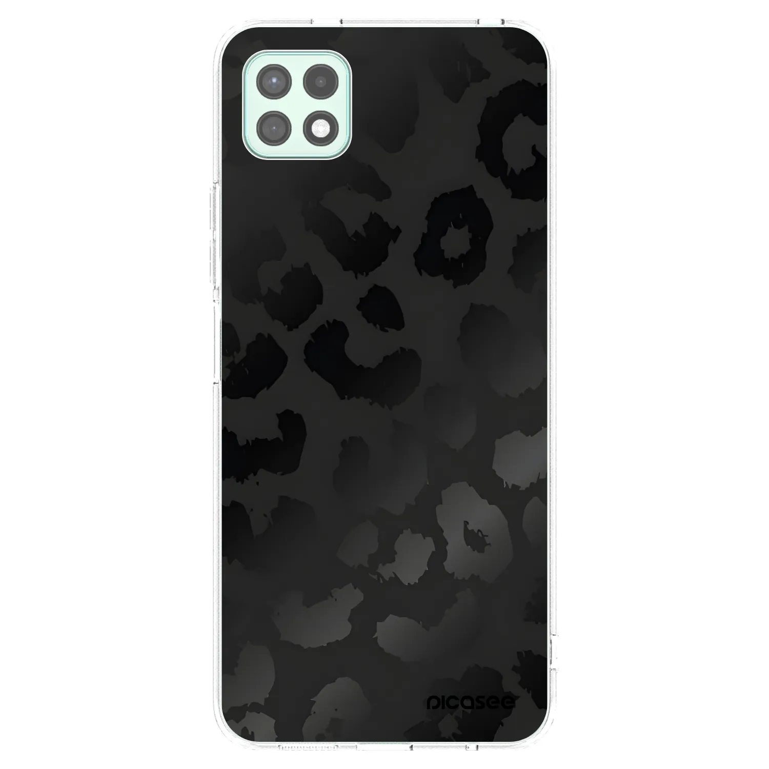 Picasee silikonowe przeźroczyste etui na Samsung Galaxy A22 A226B 5G - Midnight Leopard