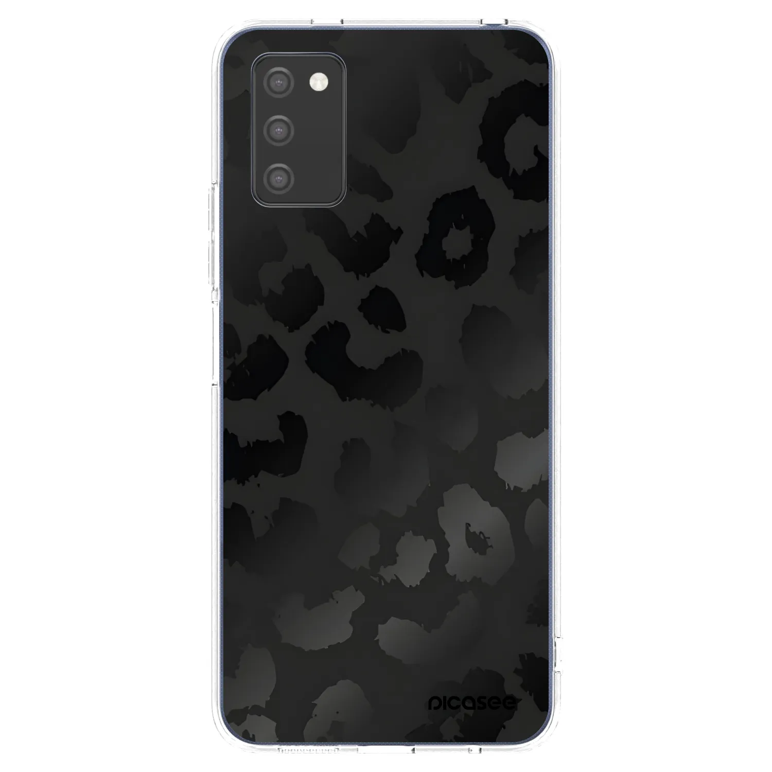 Picasee silikonowe przeźroczyste etui na Samsung Galaxy A02s A025G - Midnight Leopard