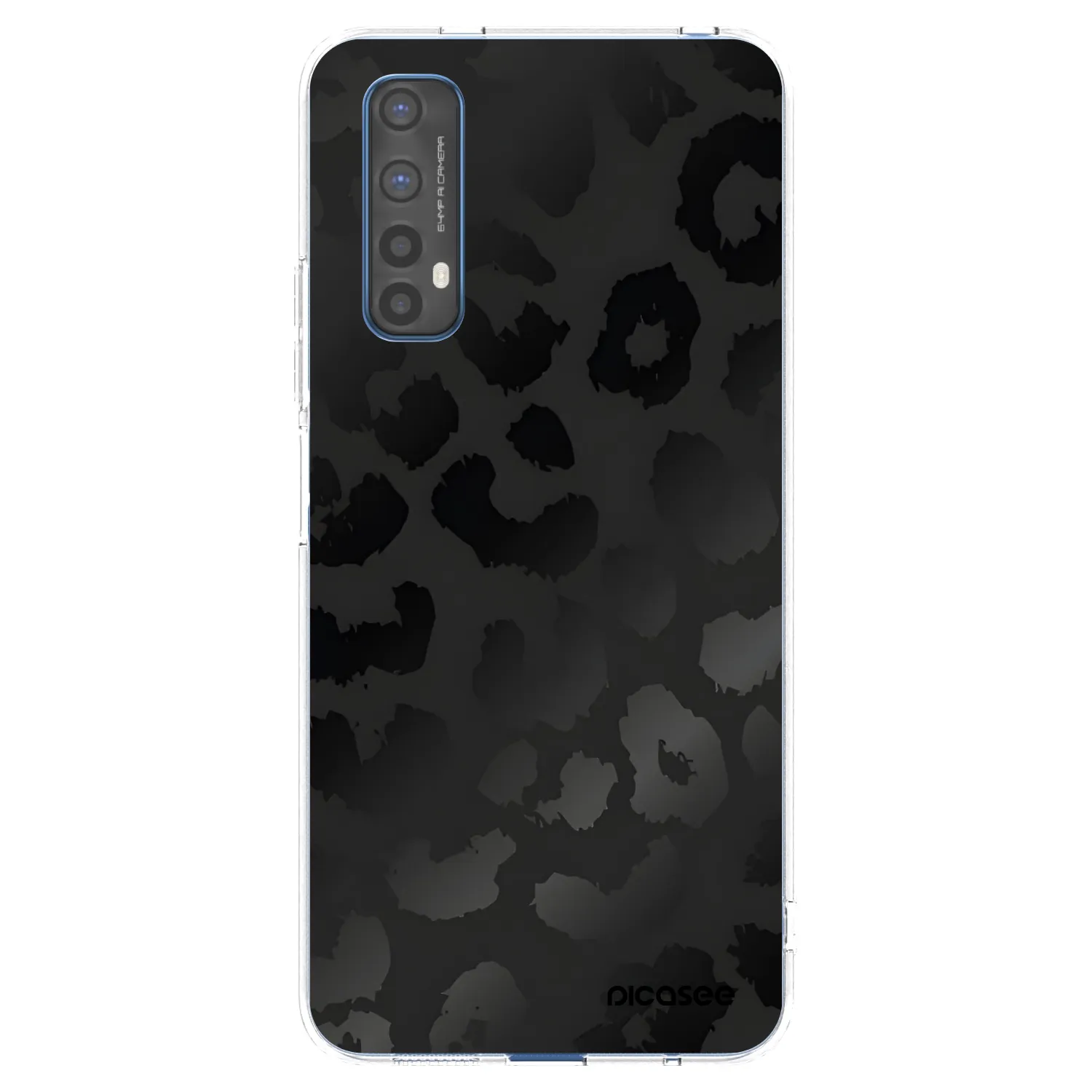 Picasee silikonowe przeźroczyste etui na Realme 7 - Midnight Leopard