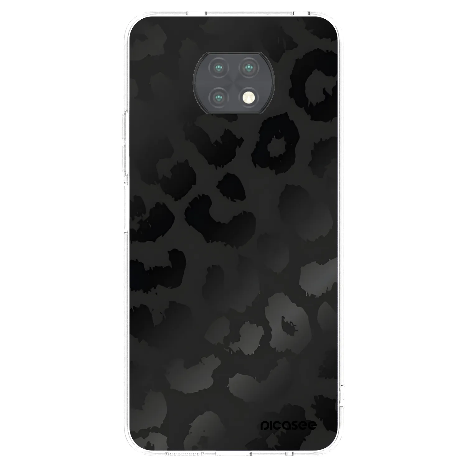 Picasee silikonowe przeźroczyste etui na Xiaomi Redmi Note 9T - Midnight Leopard