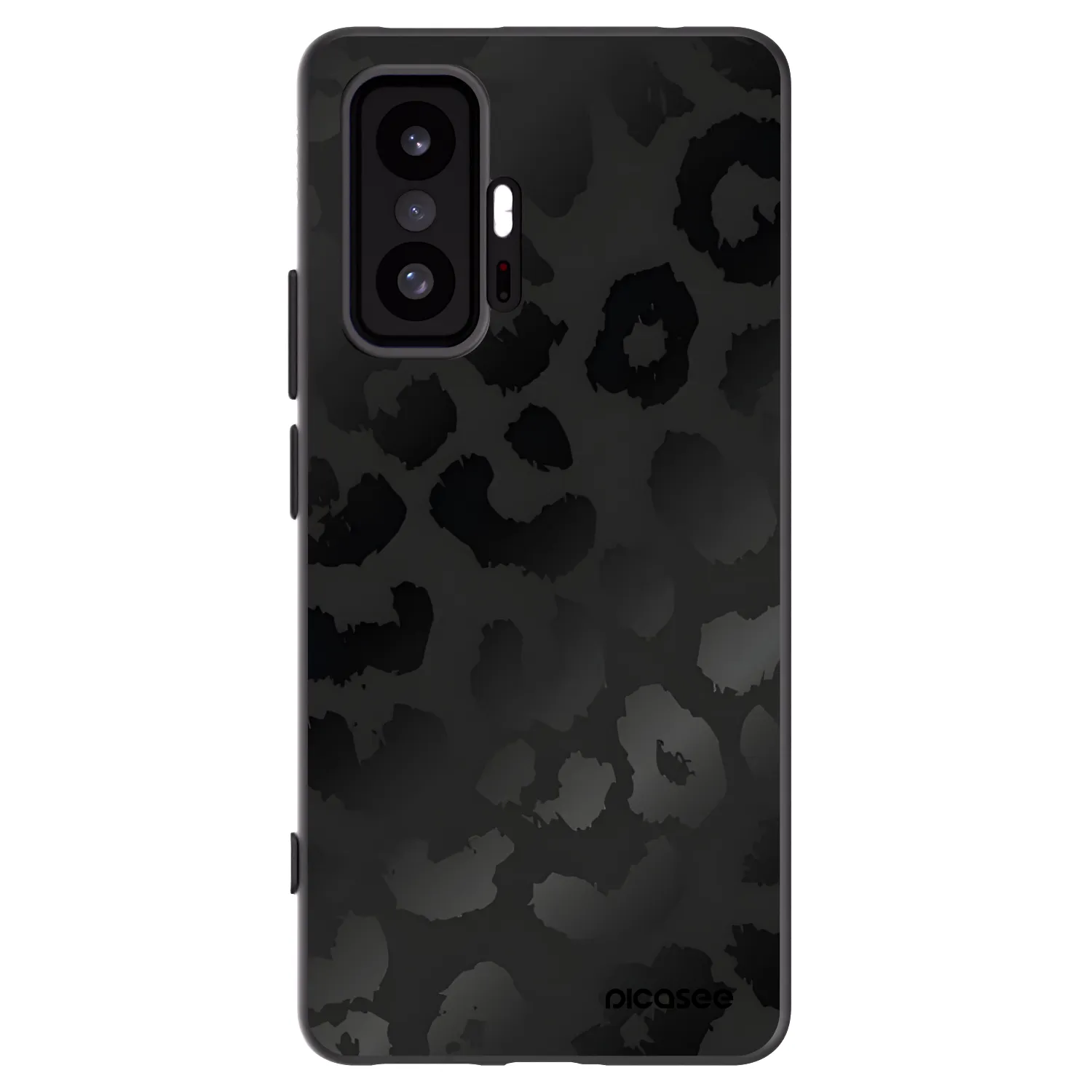 Picasee silikonowe czarne etui na Xiaomi 11T Pro - Midnight Leopard