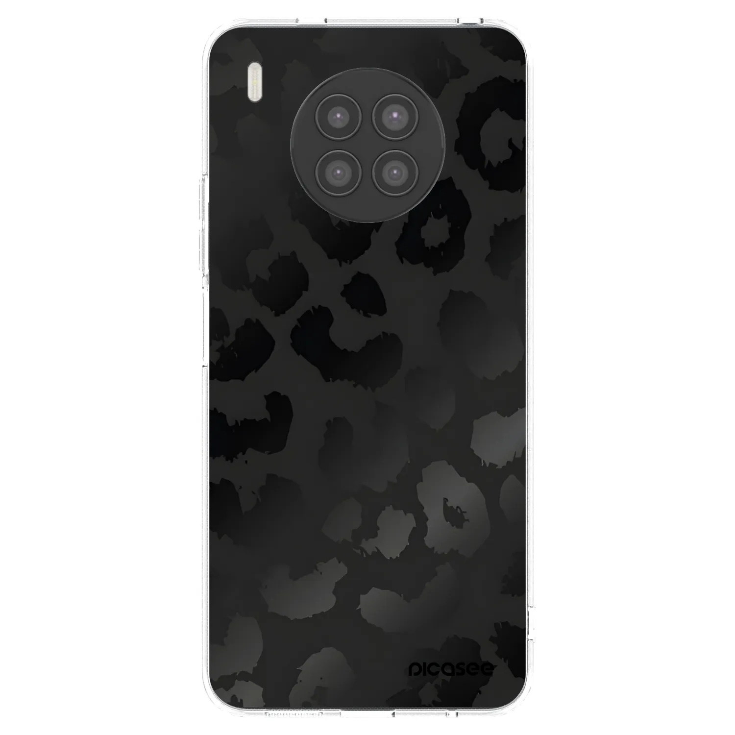 Picasee silikonowe przeźroczyste etui na Huawei Nova 8i - Midnight Leopard