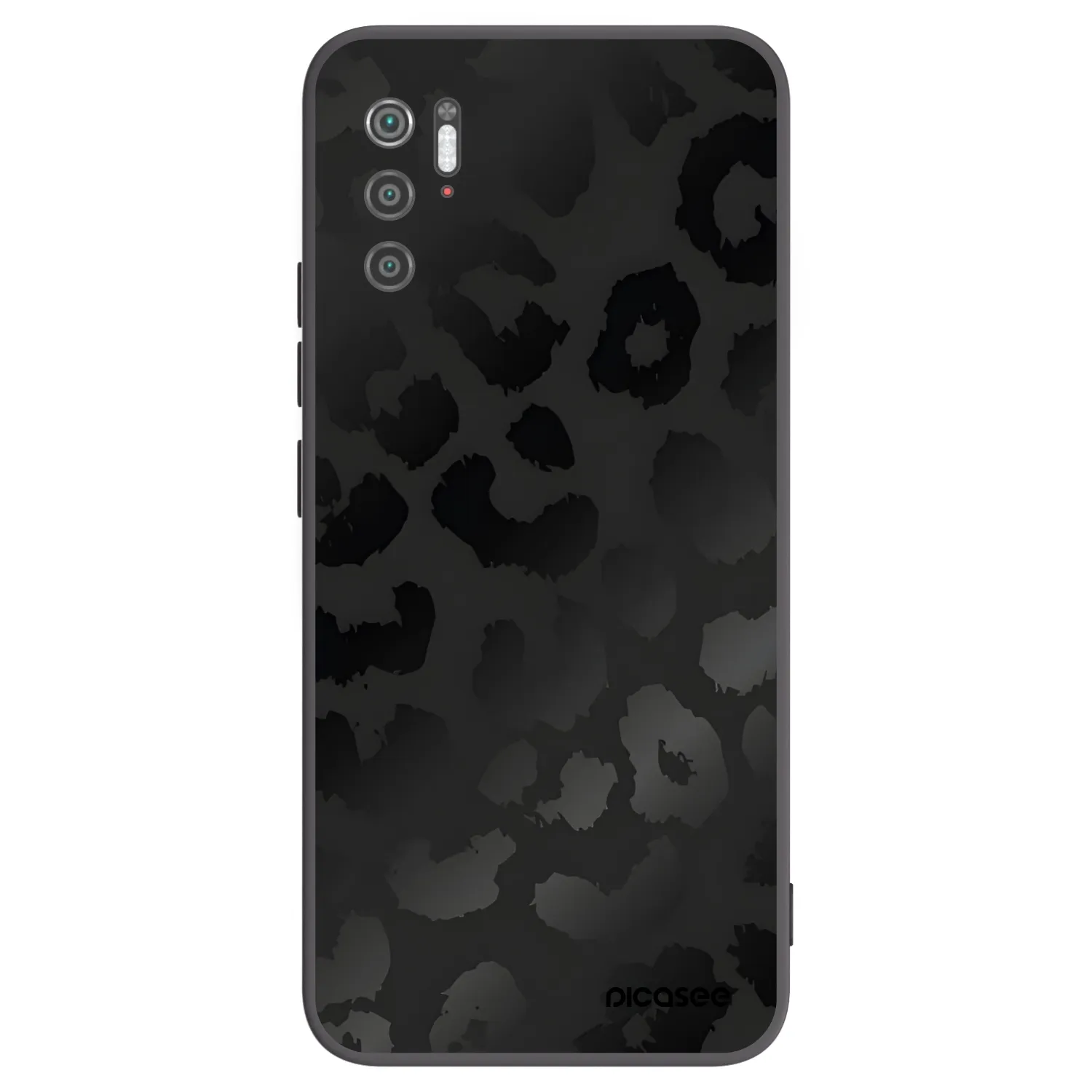 Picasee silikonowe czarne etui na Xiaomi Poco M3 Pro 5G - Midnight Leopard