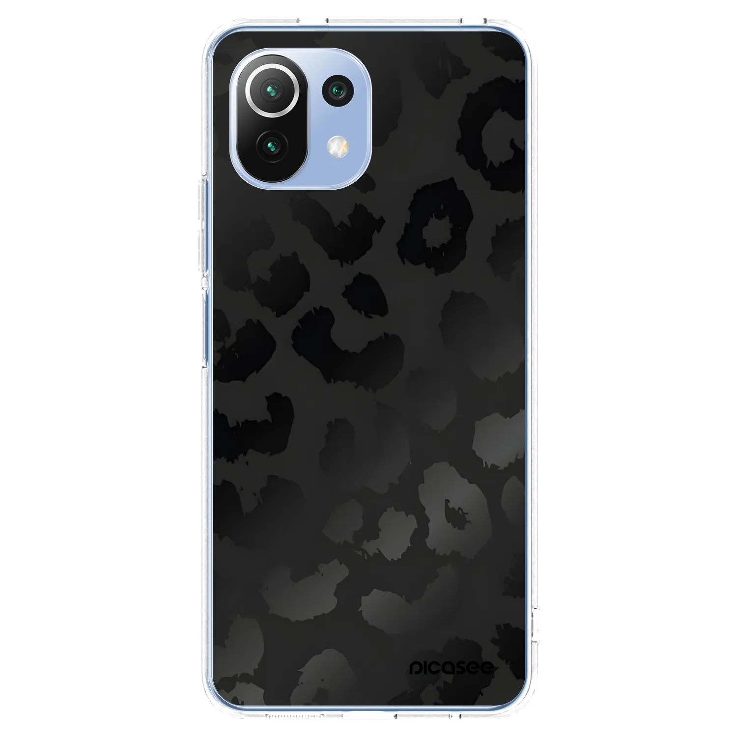 Picasee silikonowe przeźroczyste etui na Xiaomi 11 Lite 5G NE - Midnight Leopard