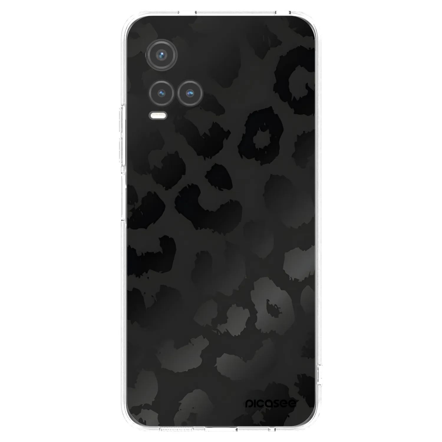 Picasee silikonowe przeźroczyste etui na Vivo Y33s - Midnight Leopard
