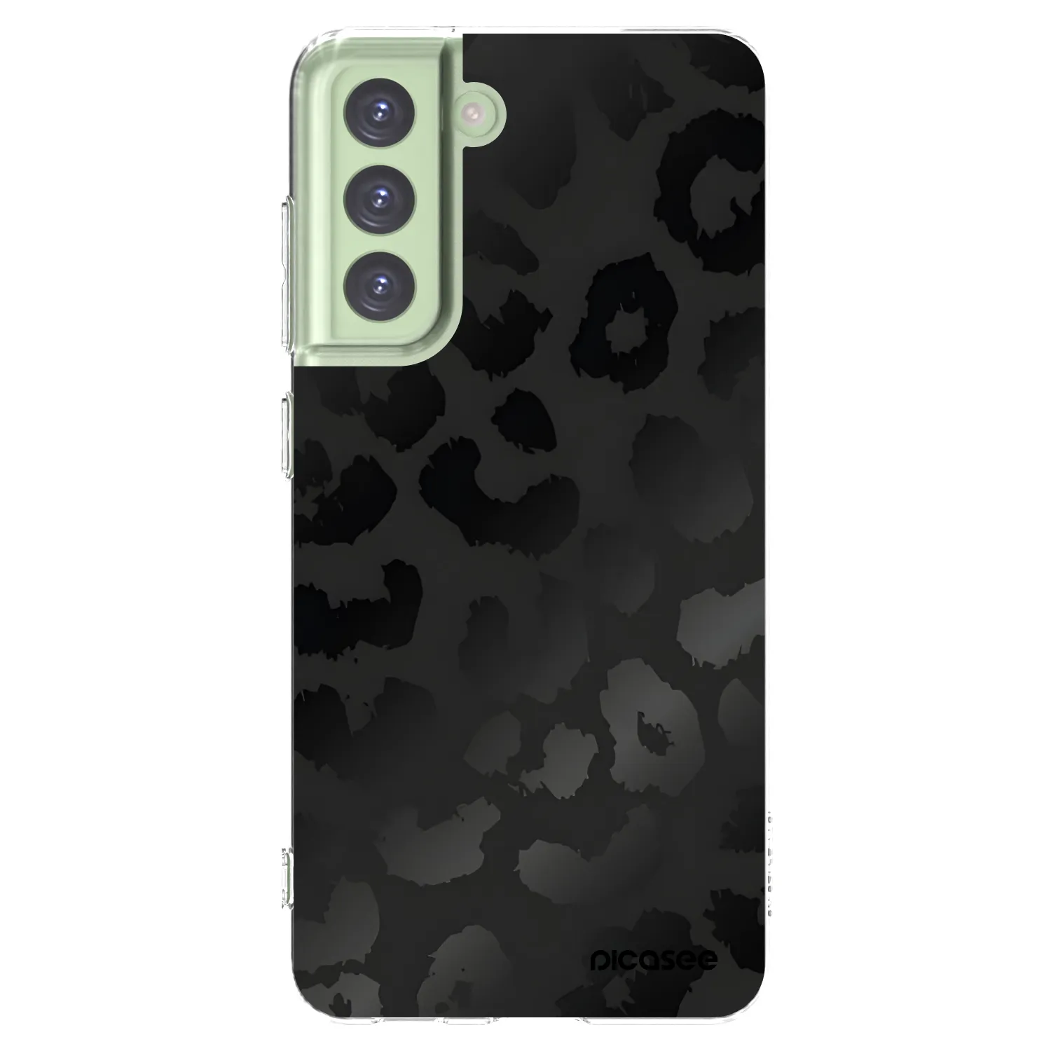 Picasee silikonowe przeźroczyste etui na Samsung Galaxy S21 FE 5G - Midnight Leopard
