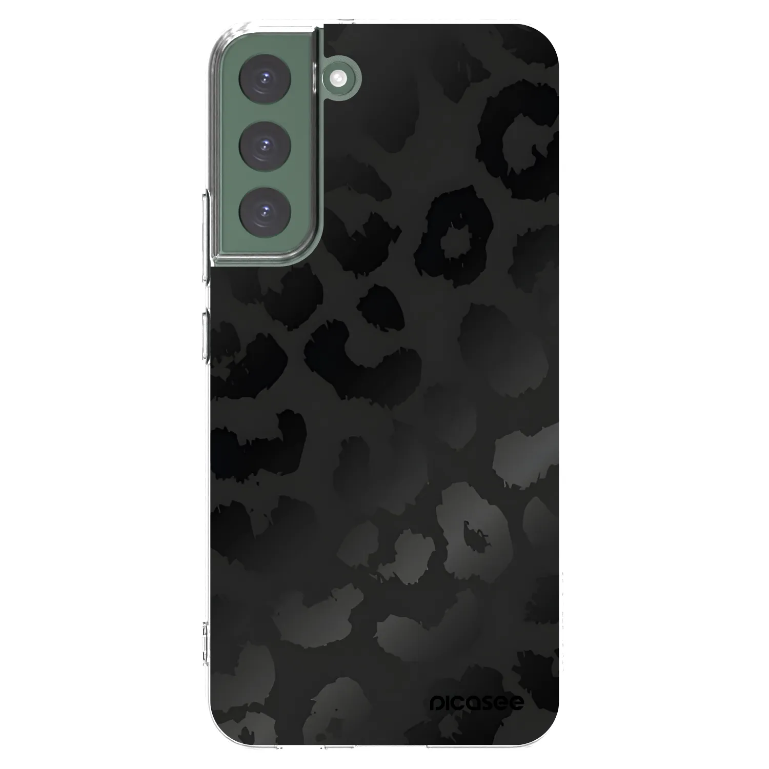 Picasee silikonowe przeźroczyste etui na Samsung Galaxy S22+ 5G - Midnight Leopard