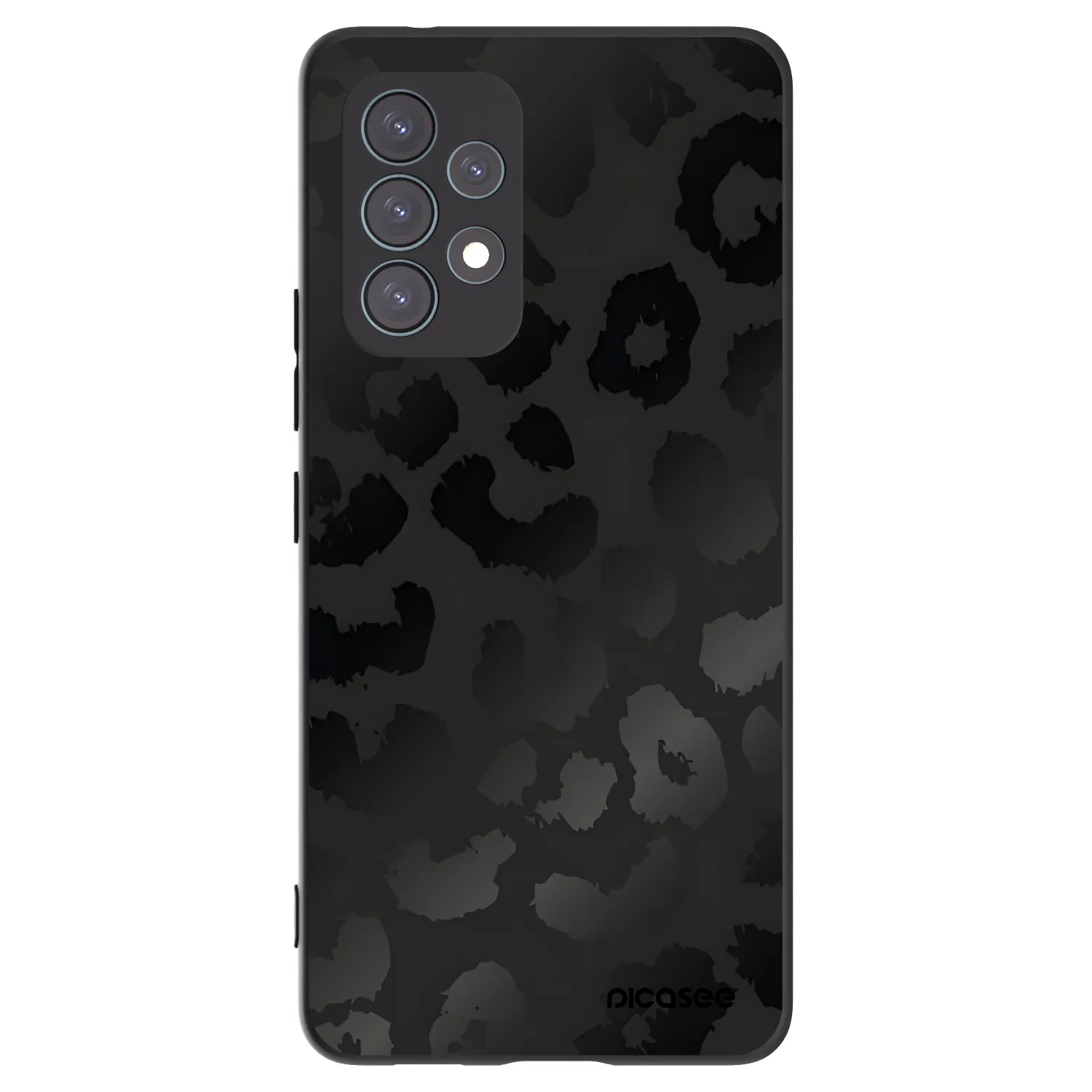 Picasee silikonowe czarne etui na Samsung Galaxy A53 5G A536 - Midnight Leopard