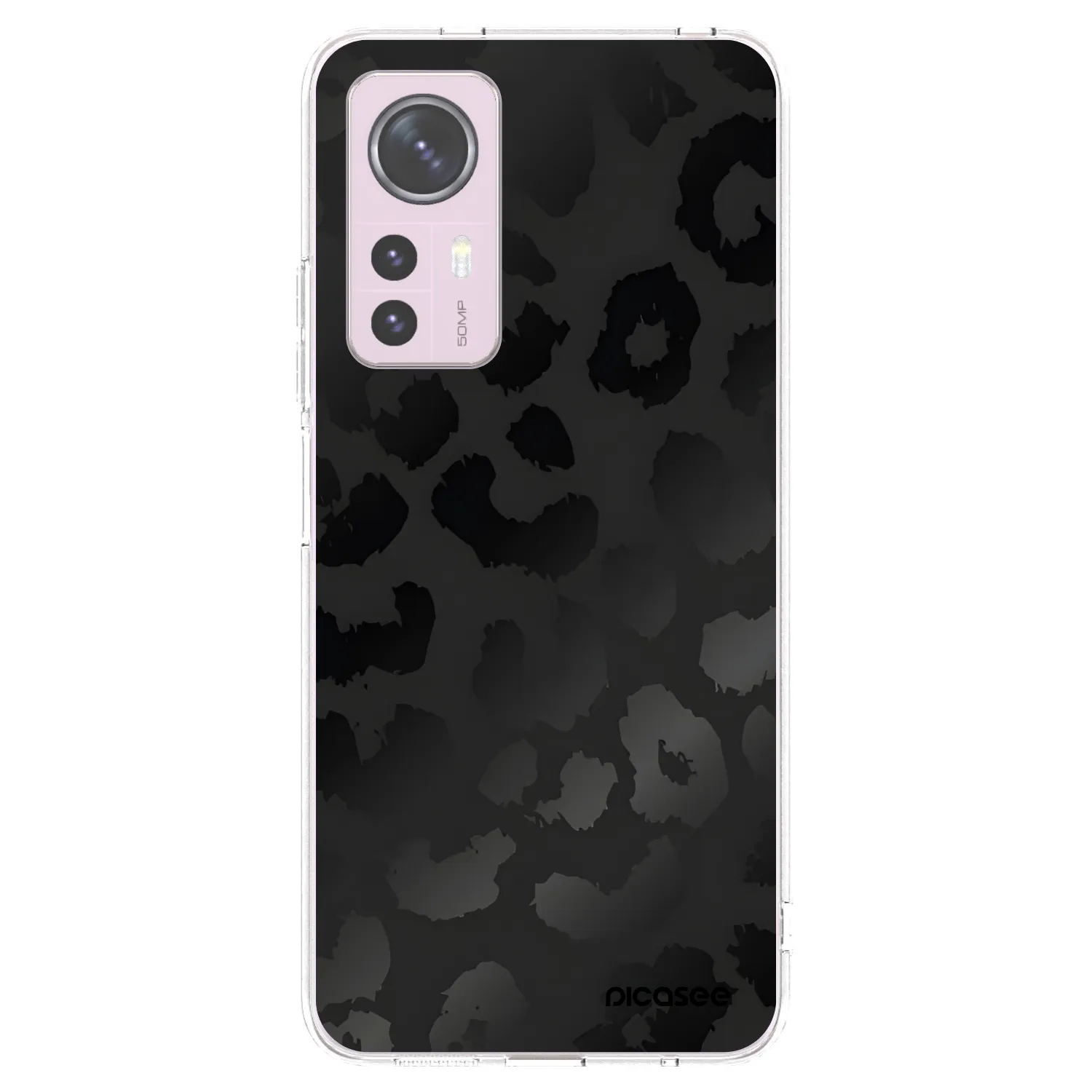 Picasee silikonowe przeźroczyste etui na Xiaomi 12 - Midnight Leopard