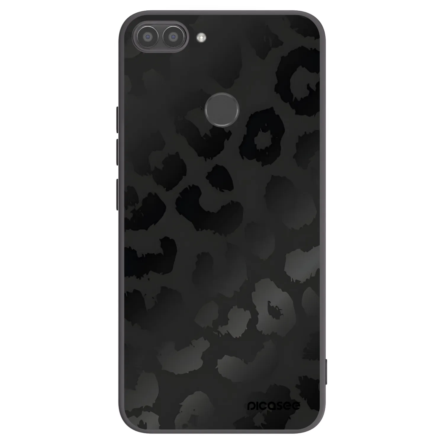 Picasee silikonowe czarne etui na Huawei P Smart - Midnight Leopard