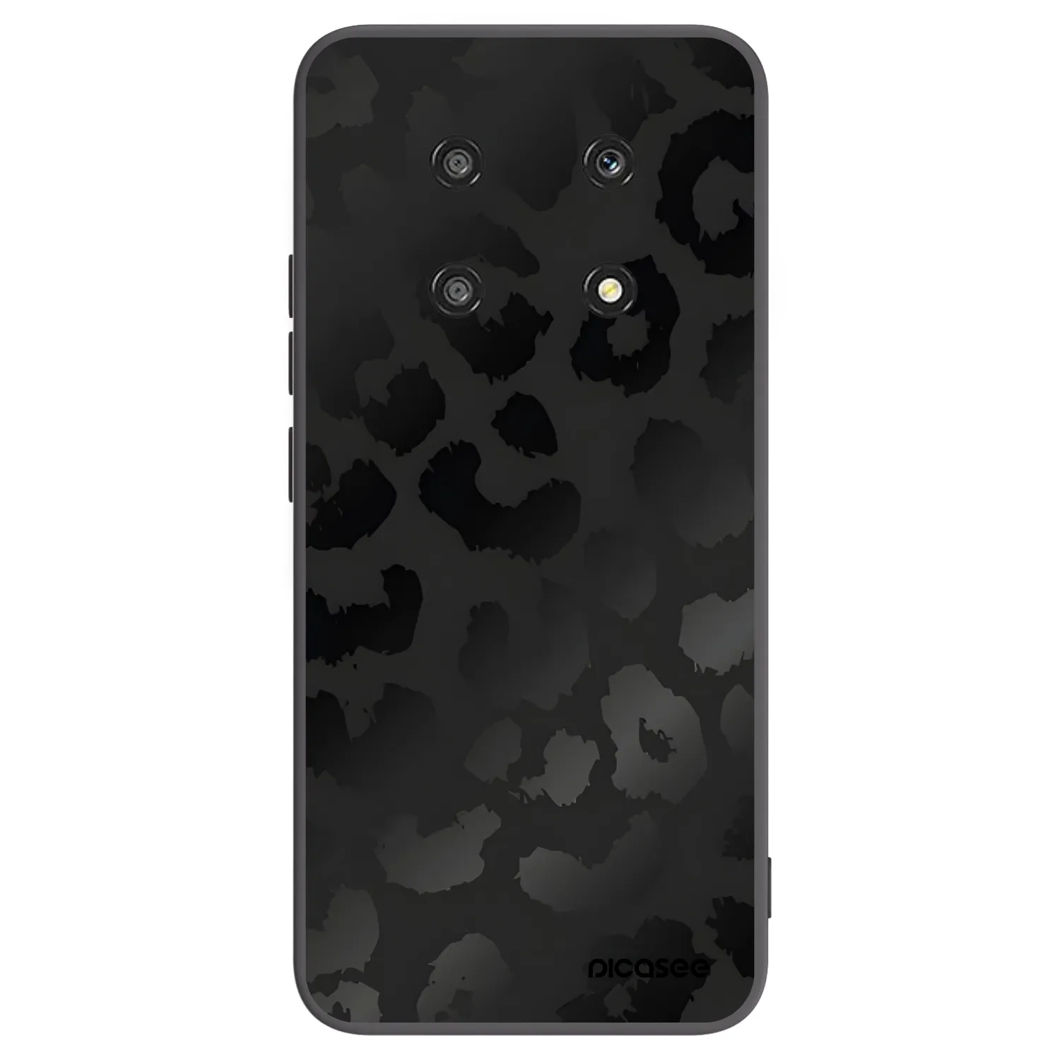 Picasee silikonowe czarne etui na Honor Magic4 Lite 5G - Midnight Leopard