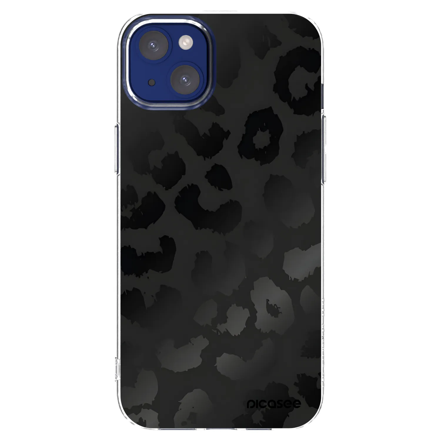 Picasee silikonowe przeźroczyste etui na Apple iPhone 14 Plus - Midnight Leopard