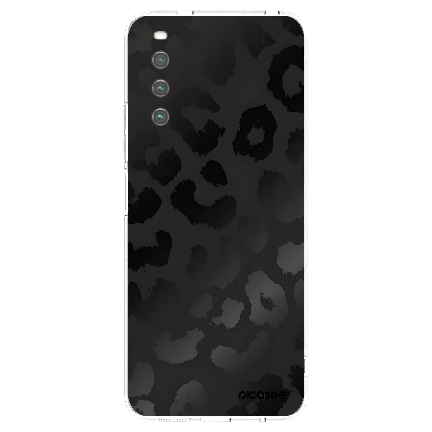 Picasee silikonowe przeźroczyste etui na Sony Xperia 10 IV 5G - Midnight Leopard