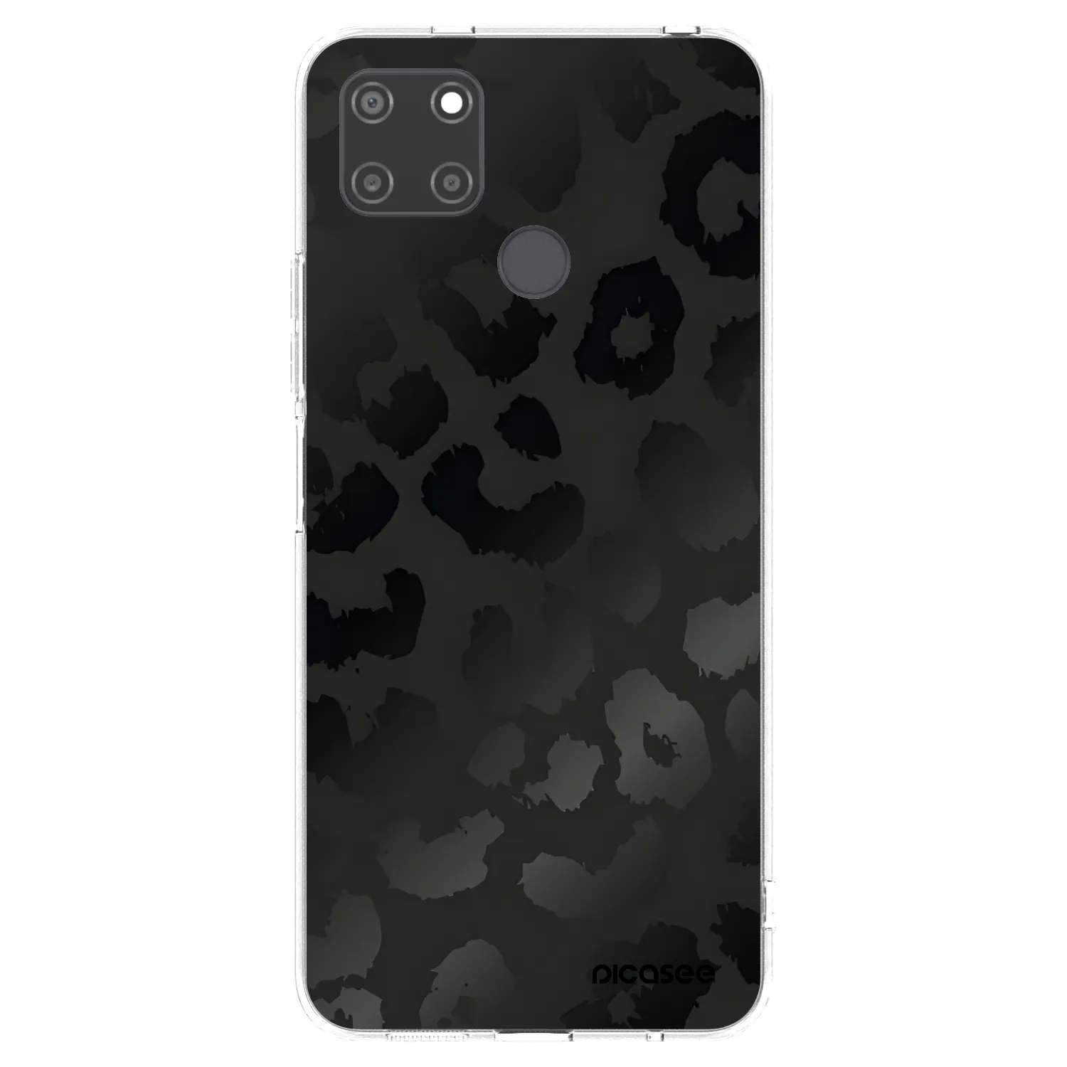 Picasee silikonowe przeźroczyste etui na Realme C21Y - Midnight Leopard