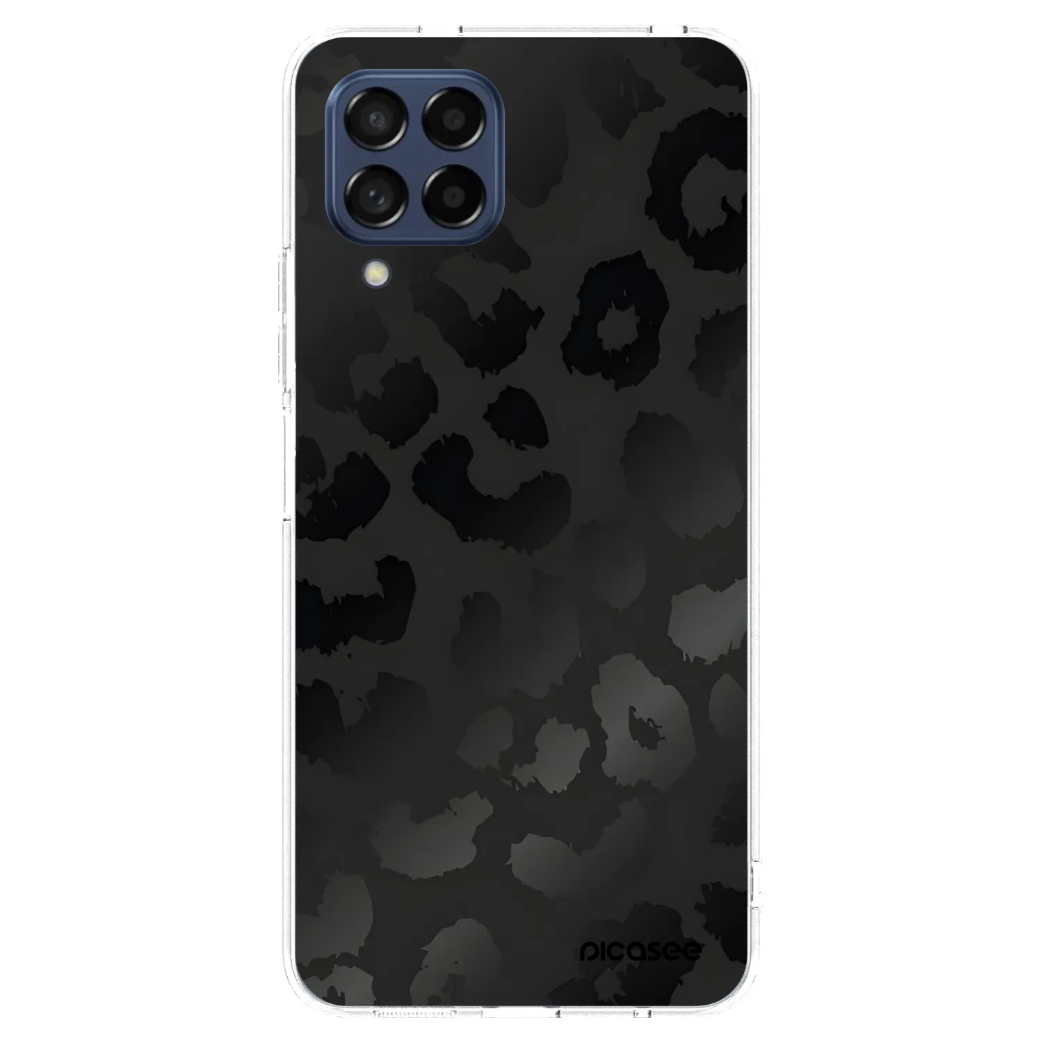 Picasee silikonowe przeźroczyste etui na Samsung Galaxy M53 5G - Midnight Leopard