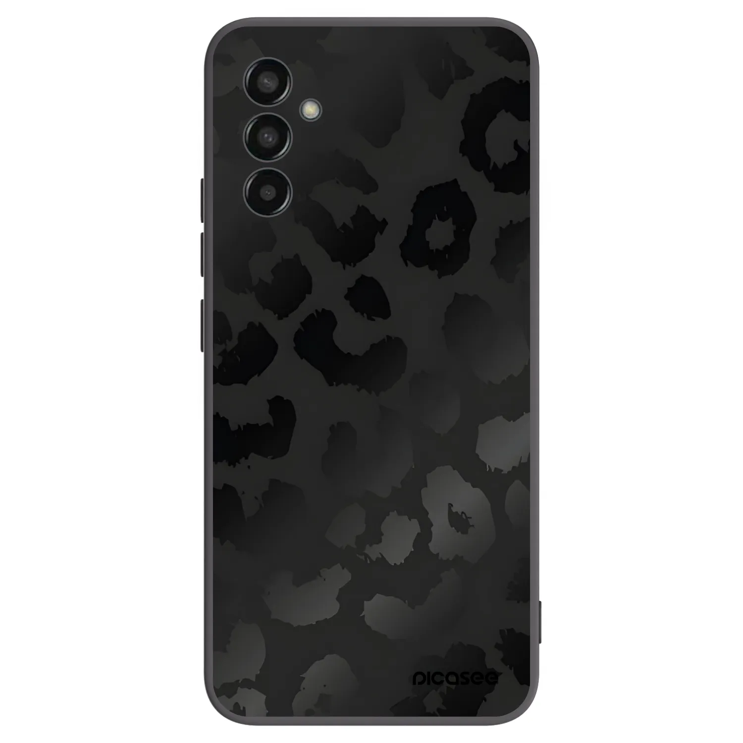 Picasee silikonowe czarne etui na Samsung Galaxy M13 M135F - Midnight Leopard