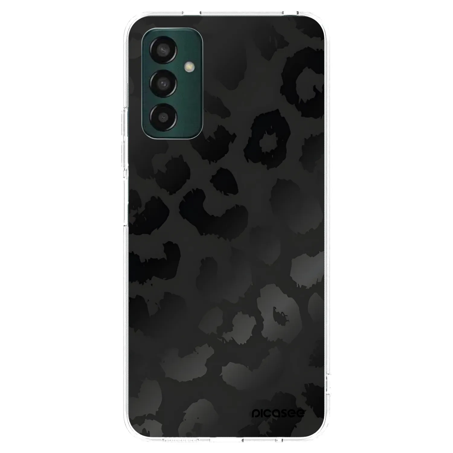 Picasee silikonowe przeźroczyste etui na Samsung Galaxy M13 M135F - Midnight Leopard