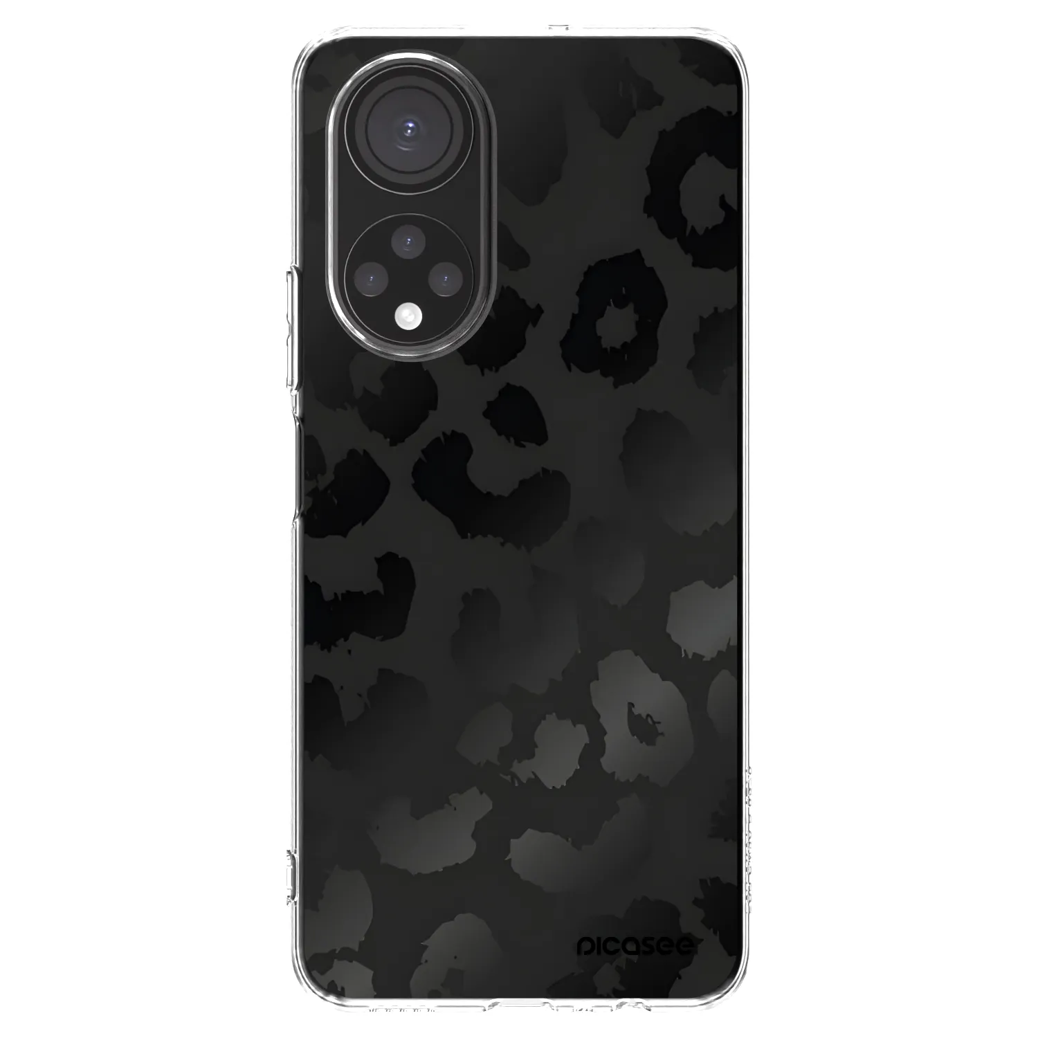 Picasee silikonowe przeźroczyste etui na Honor X7 - Midnight Leopard