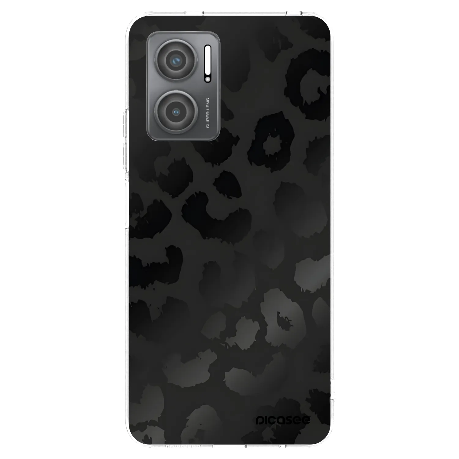 Picasee silikonowe przeźroczyste etui na Xiaomi Redmi 10 5G - Midnight Leopard