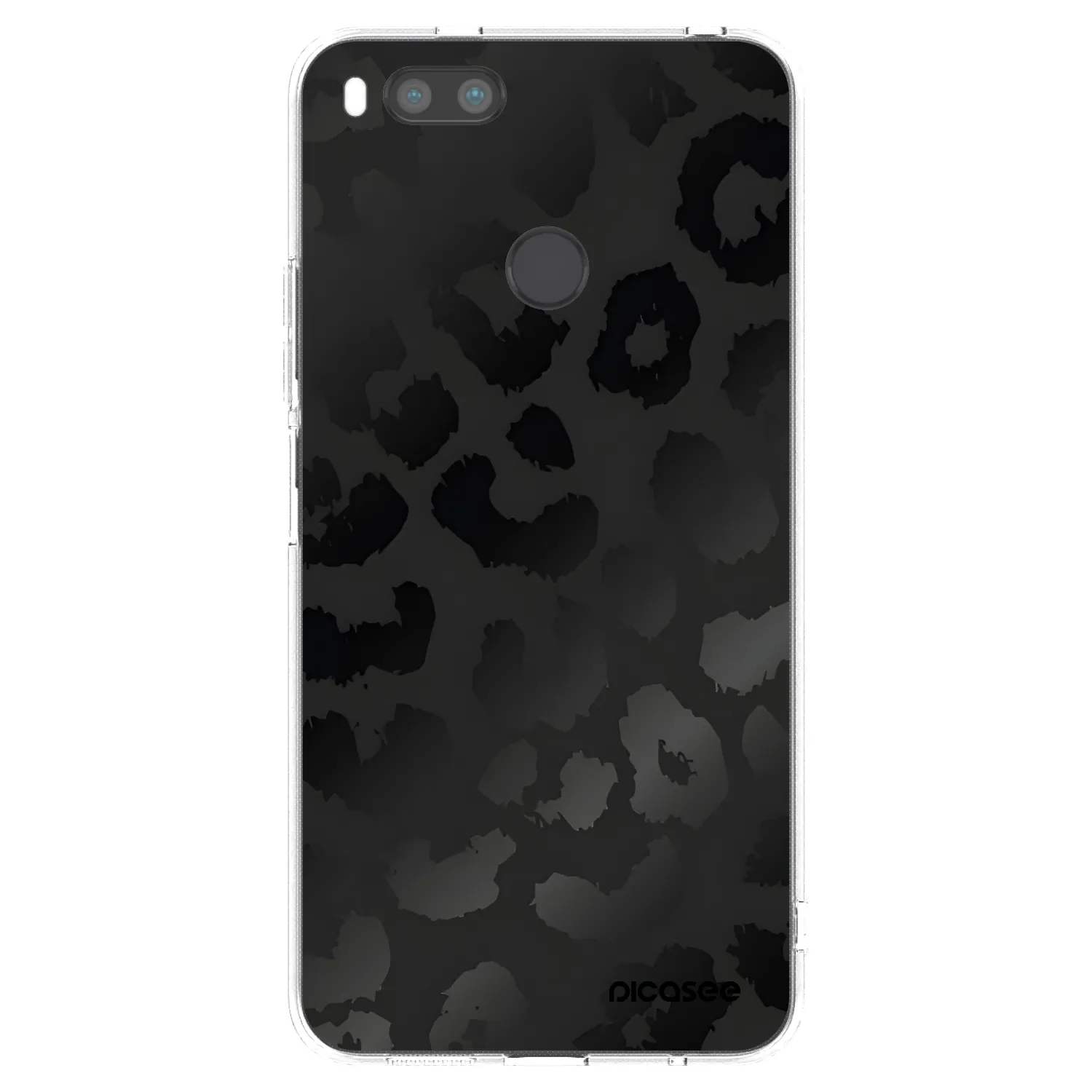 Picasee silikonowe przeźroczyste etui na Xiaomi Redmi A1 - Midnight Leopard