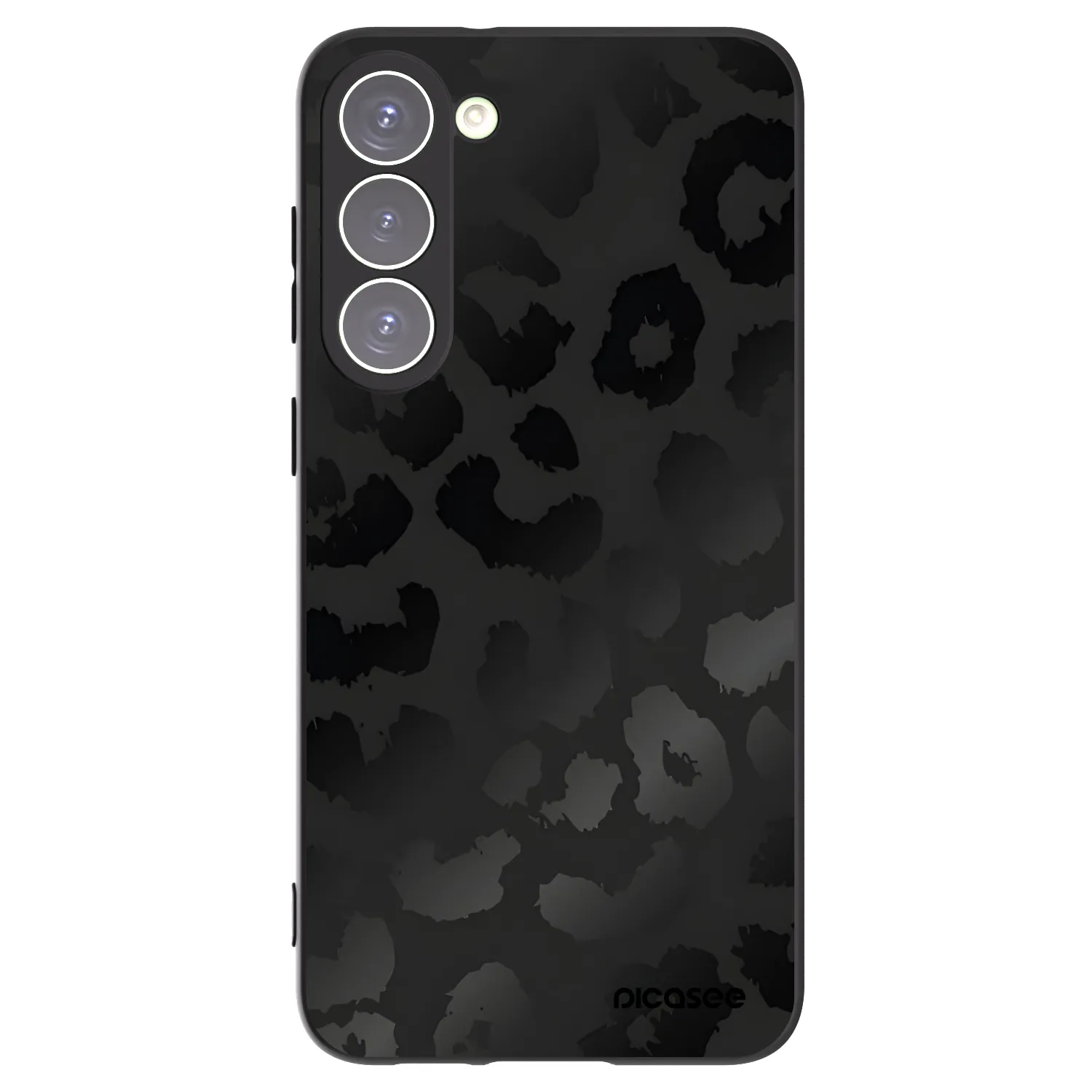 Picasee silikonowe czarne etui na Samsung Galaxy S23+ 5G - Midnight Leopard
