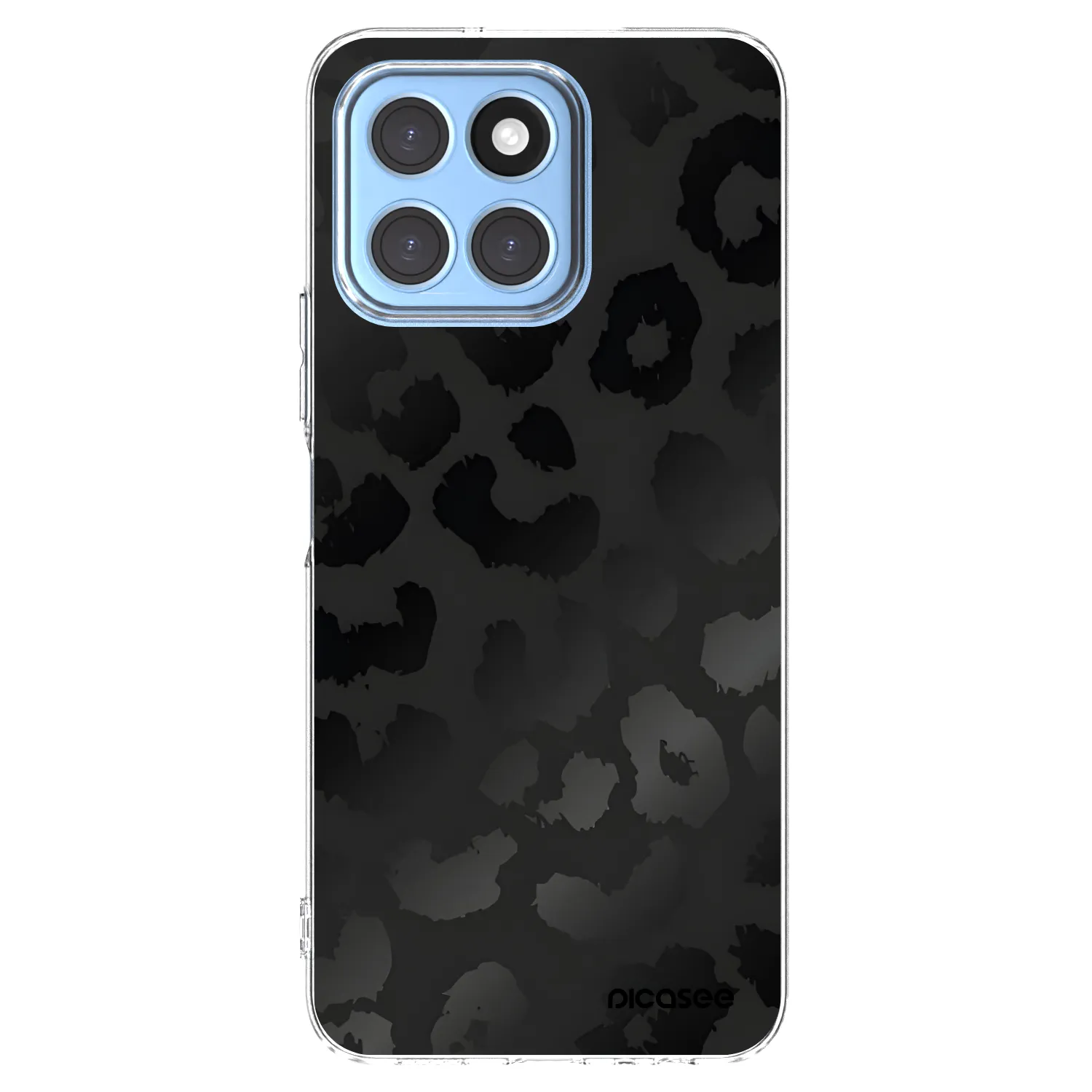 Picasee silikonowe przeźroczyste etui na Honor X8 5G - Midnight Leopard