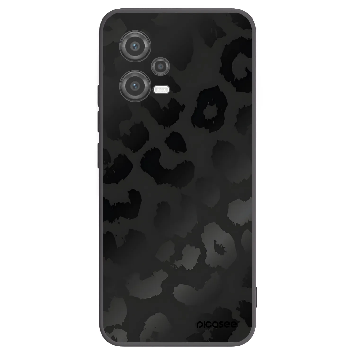 Picasee silikonowe czarne etui na Xiaomi Poco X5 - Midnight Leopard