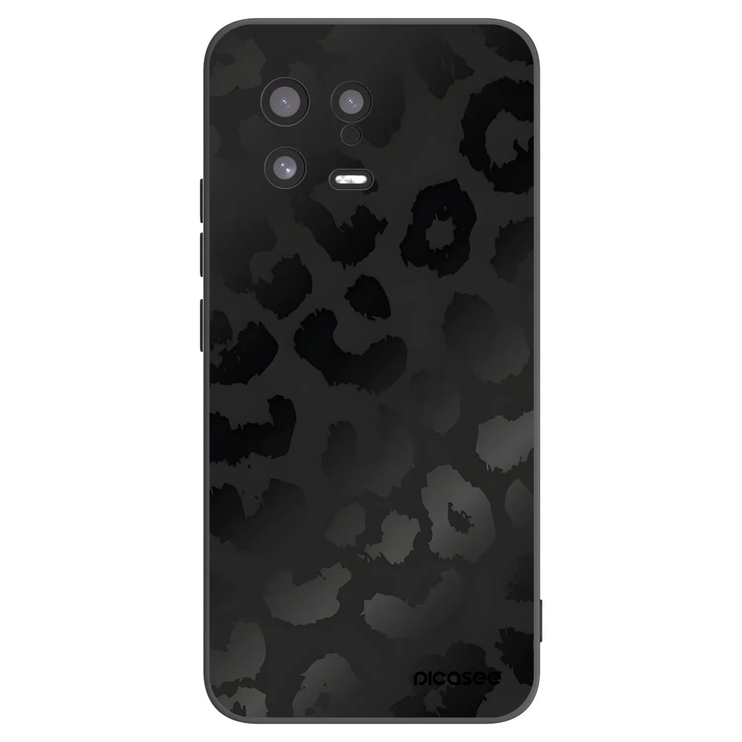 Picasee silikonowe czarne etui na Xiaomi 13 - Midnight Leopard
