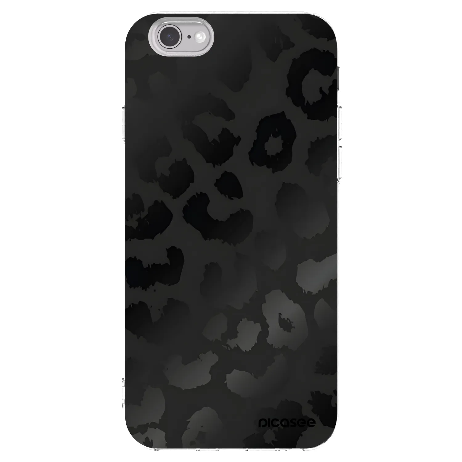 Picasee silikonowe przeźroczyste etui na Apple iPhone 6/6S - Midnight Leopard