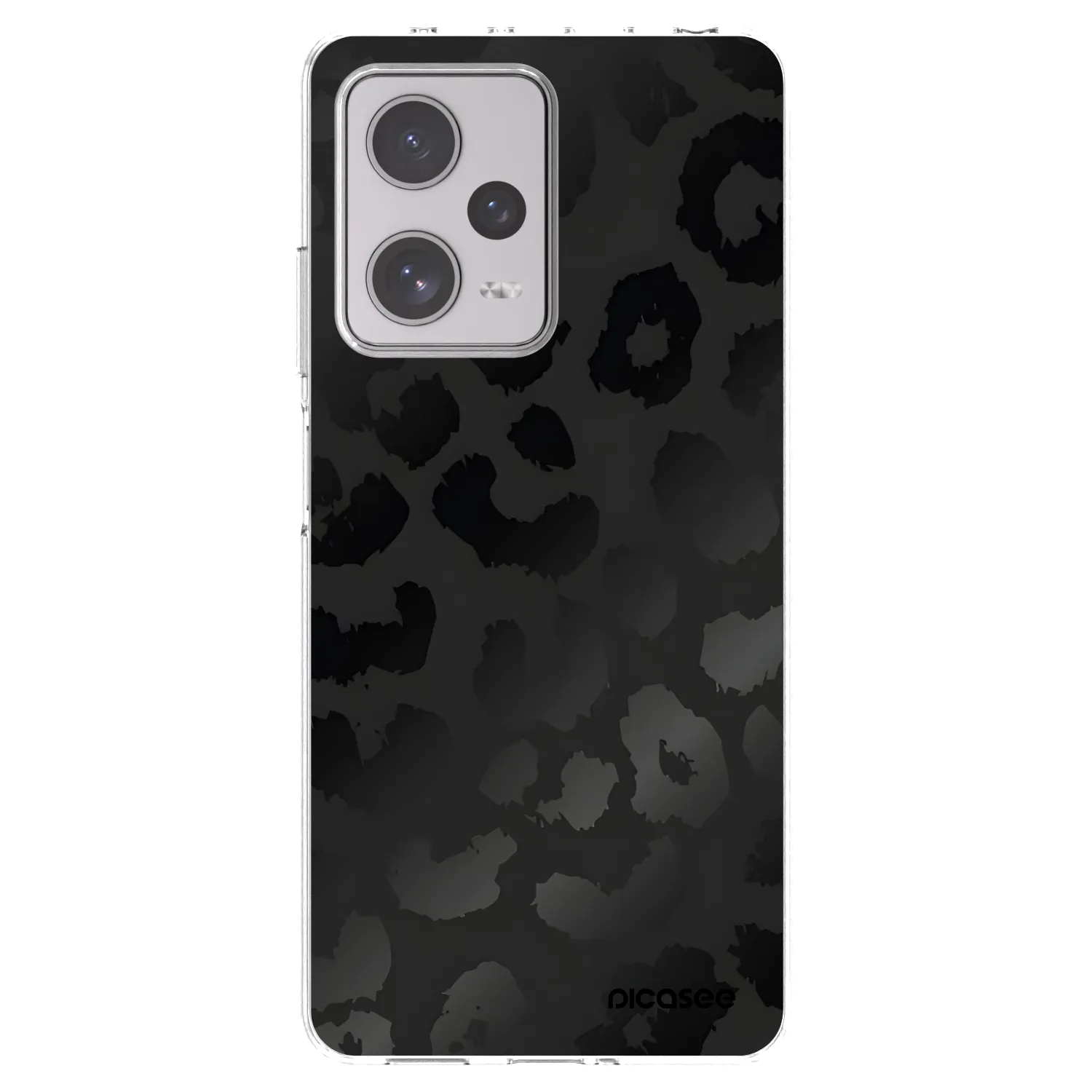 Picasee silikonowe przeźroczyste etui na Xiaomi Redmi Note 12 Pro+ 5G - Midnight Leopard