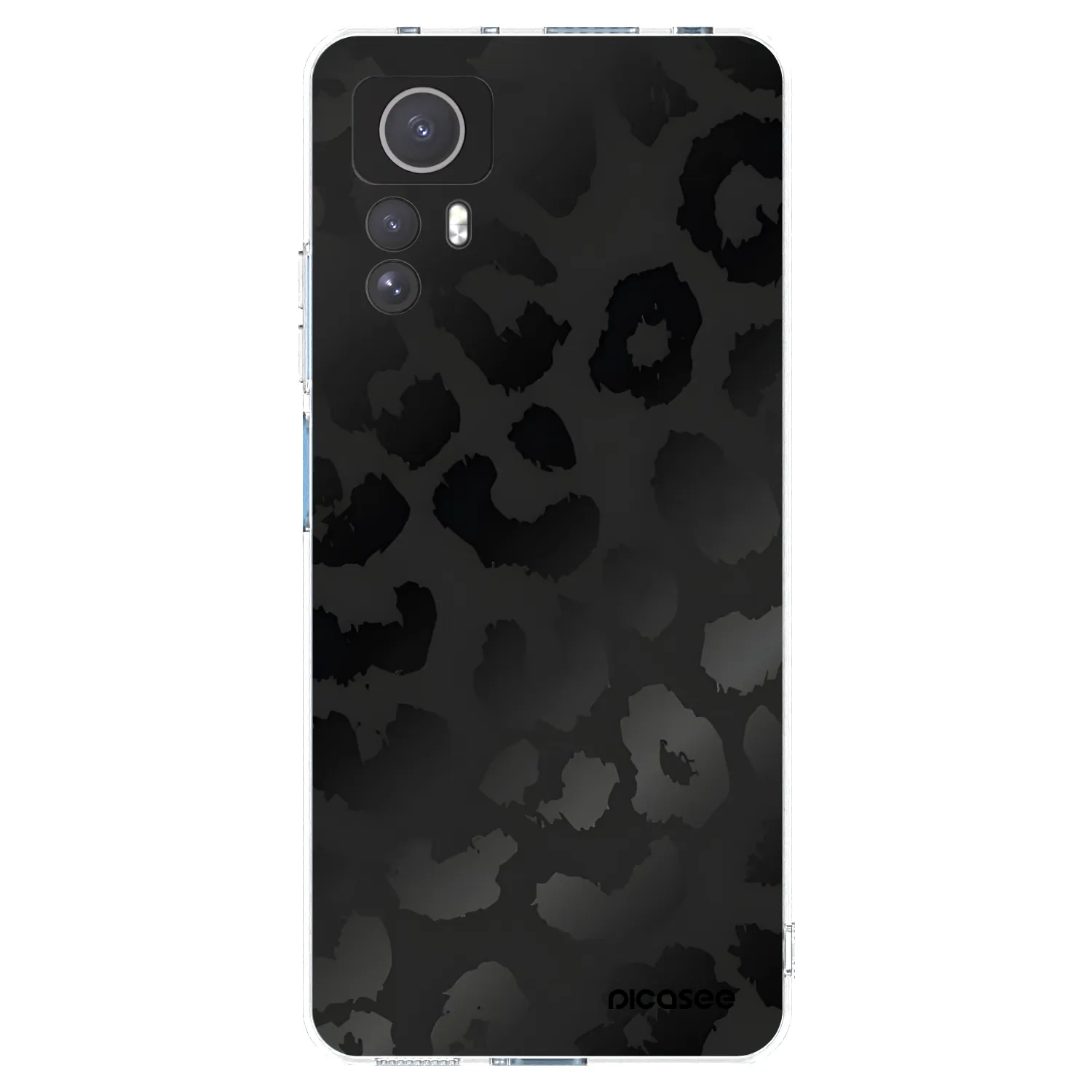 Picasee silikonowe przeźroczyste etui na Xiaomi Redmi Note 12S - Midnight Leopard