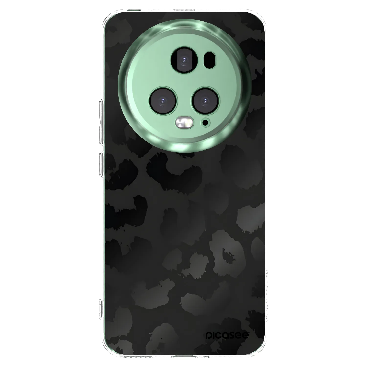 Picasee silikonowe przeźroczyste etui na Honor Magic5 Pro - Midnight Leopard