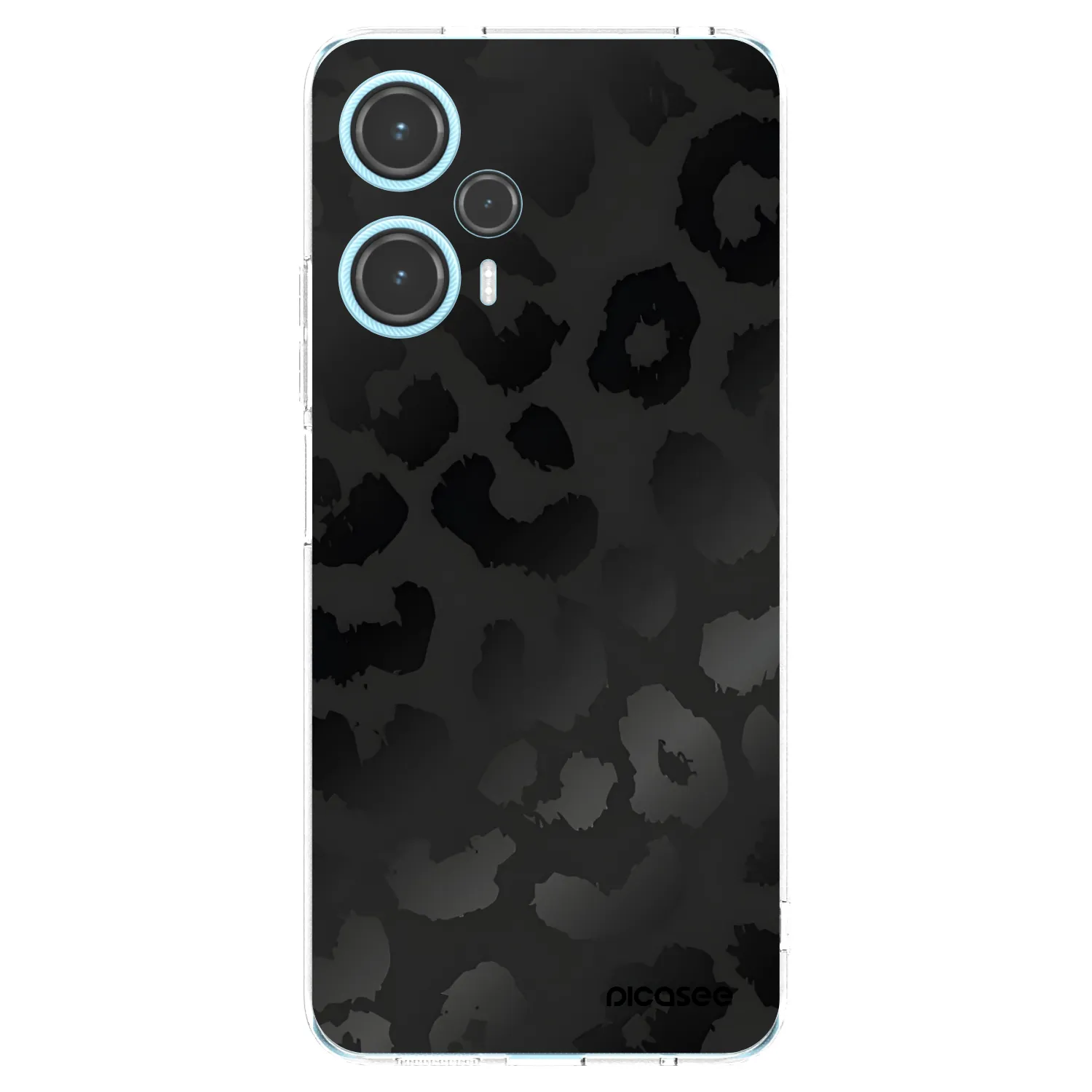 Picasee silikonowe przeźroczyste etui na Xiaomi Poco F5 - Midnight Leopard
