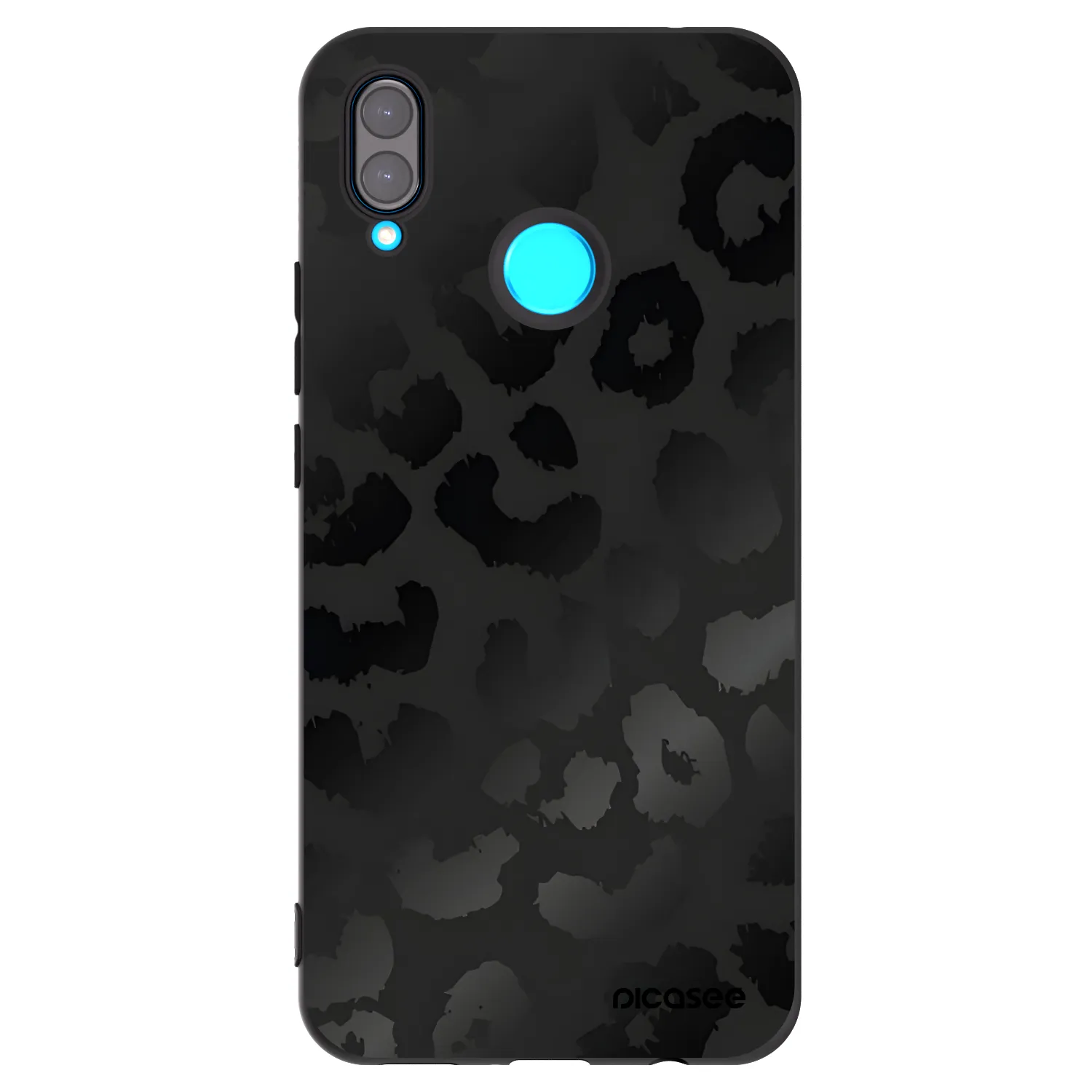 Picasee silikonowe czarne etui na Huawei Nova 3i - Midnight Leopard