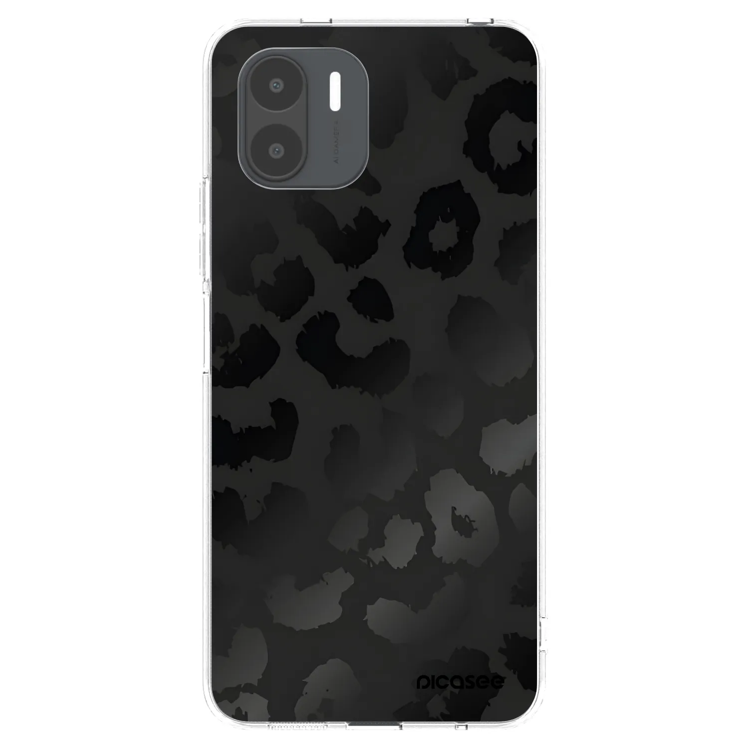 Picasee silikonowe przeźroczyste etui na Xiaomi Redmi A2 - Midnight Leopard