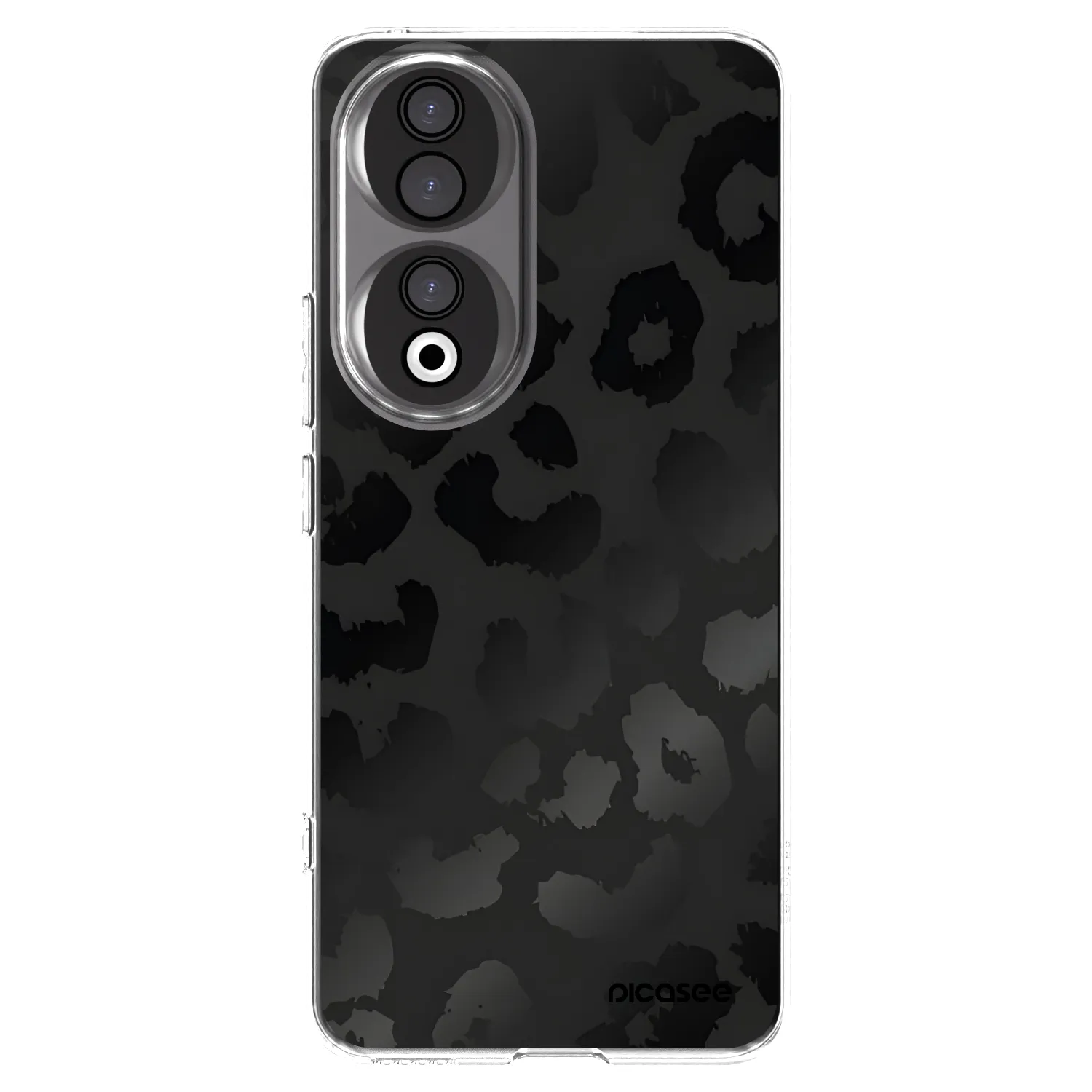 Picasee silikonowe przeźroczyste etui na Honor 90 5G - Midnight Leopard